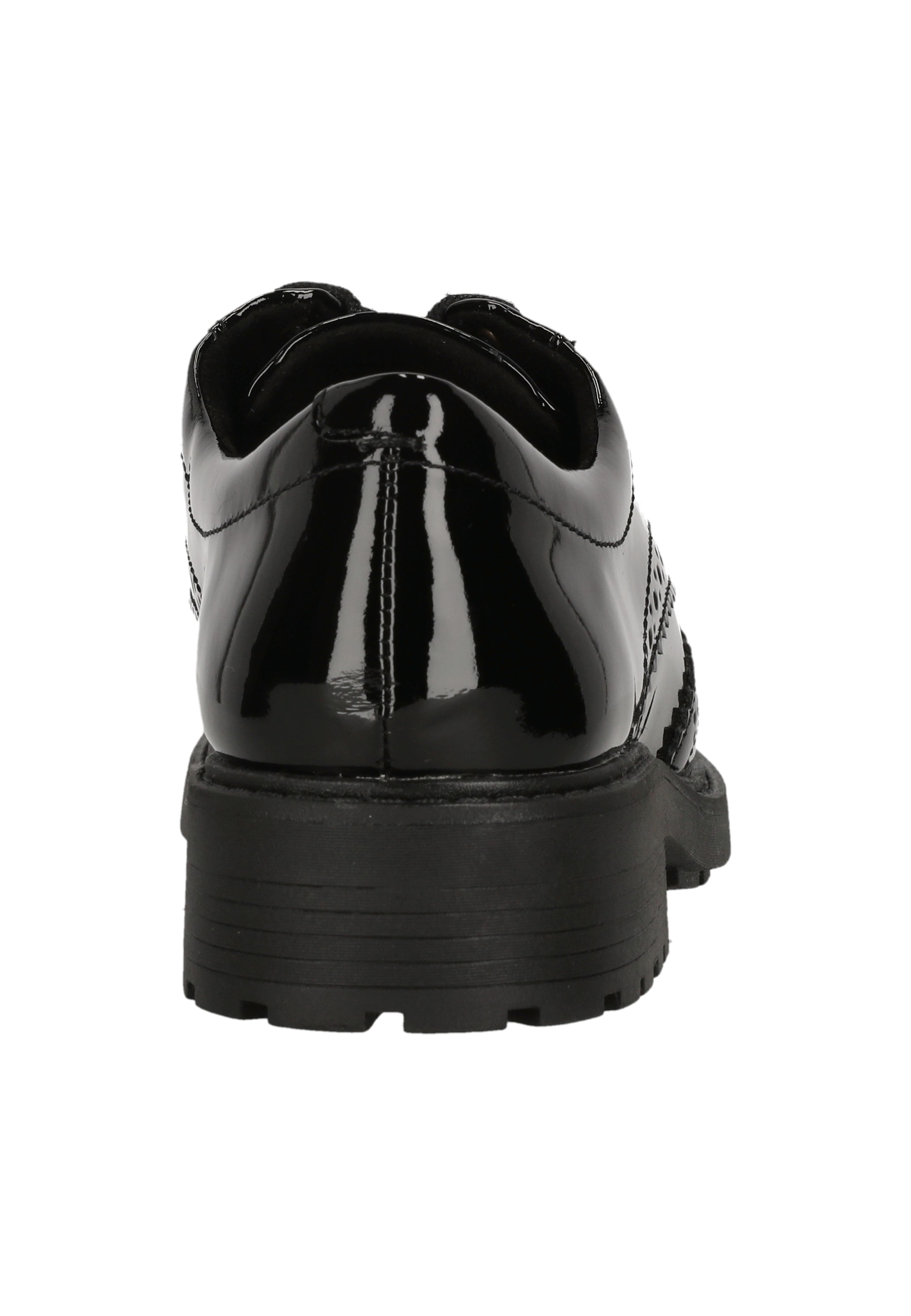 Clarks Schnürschuh »Orinoco2 Limit Black Pat«  mit profilierter Sohle für guten Halt