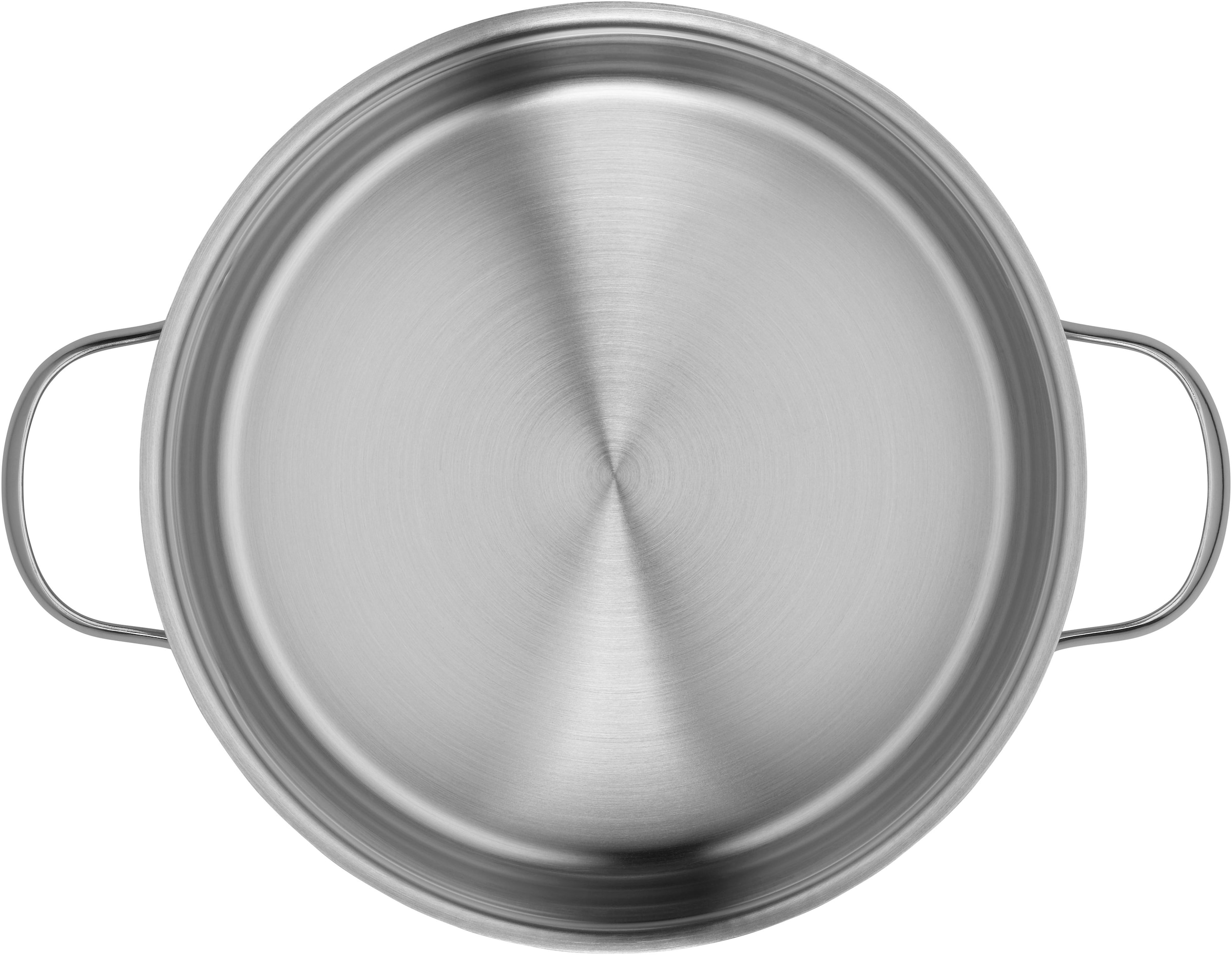 WMF Bratentopf »Provence Plus«, Cromargan® Edelstahl Rostfrei 18/10, (2 tlg.), hochwertiger Glasdeckel, TransTherm-Allherdboden, Schüttrand