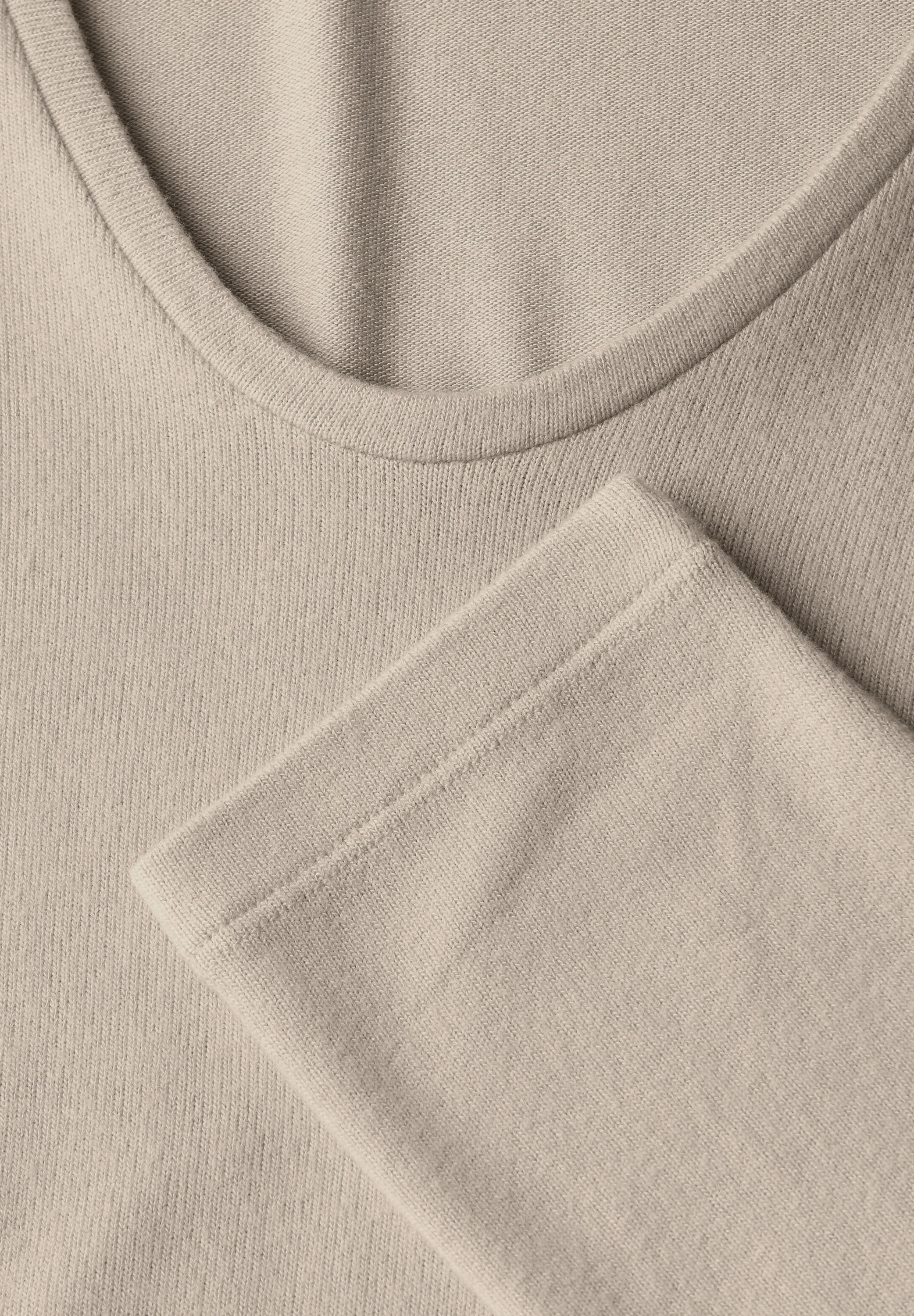 STREET ONE STUDIO Langarmshirt, aus softem Materialmix