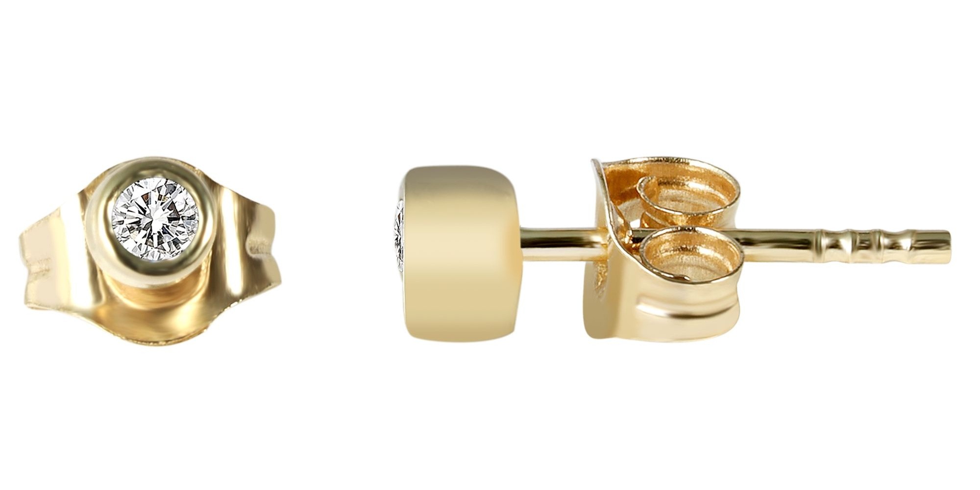 Adelia´s Paar Ohrhänger »Damen Ohrringe – Ohrstecker aus 333 Gold mit Zirkonia« Geschenkidee: zeitlos und vielseitig