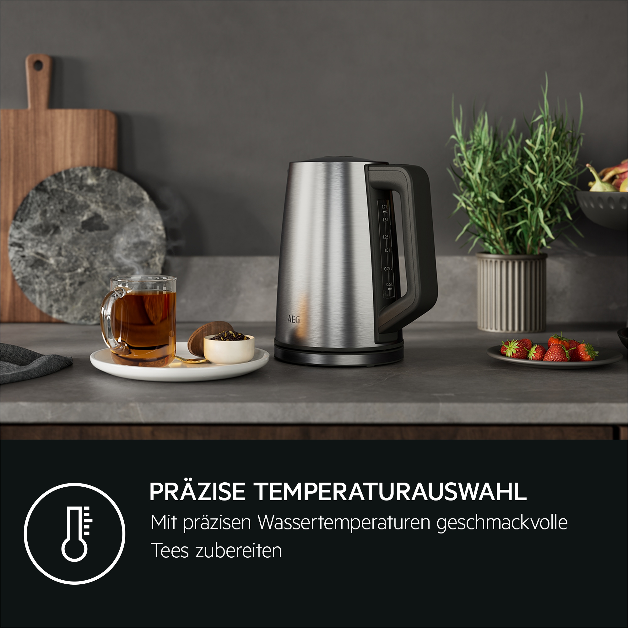 AEG Wasserkocher »K5-1-6ST«, 1,7 l, 2400 W