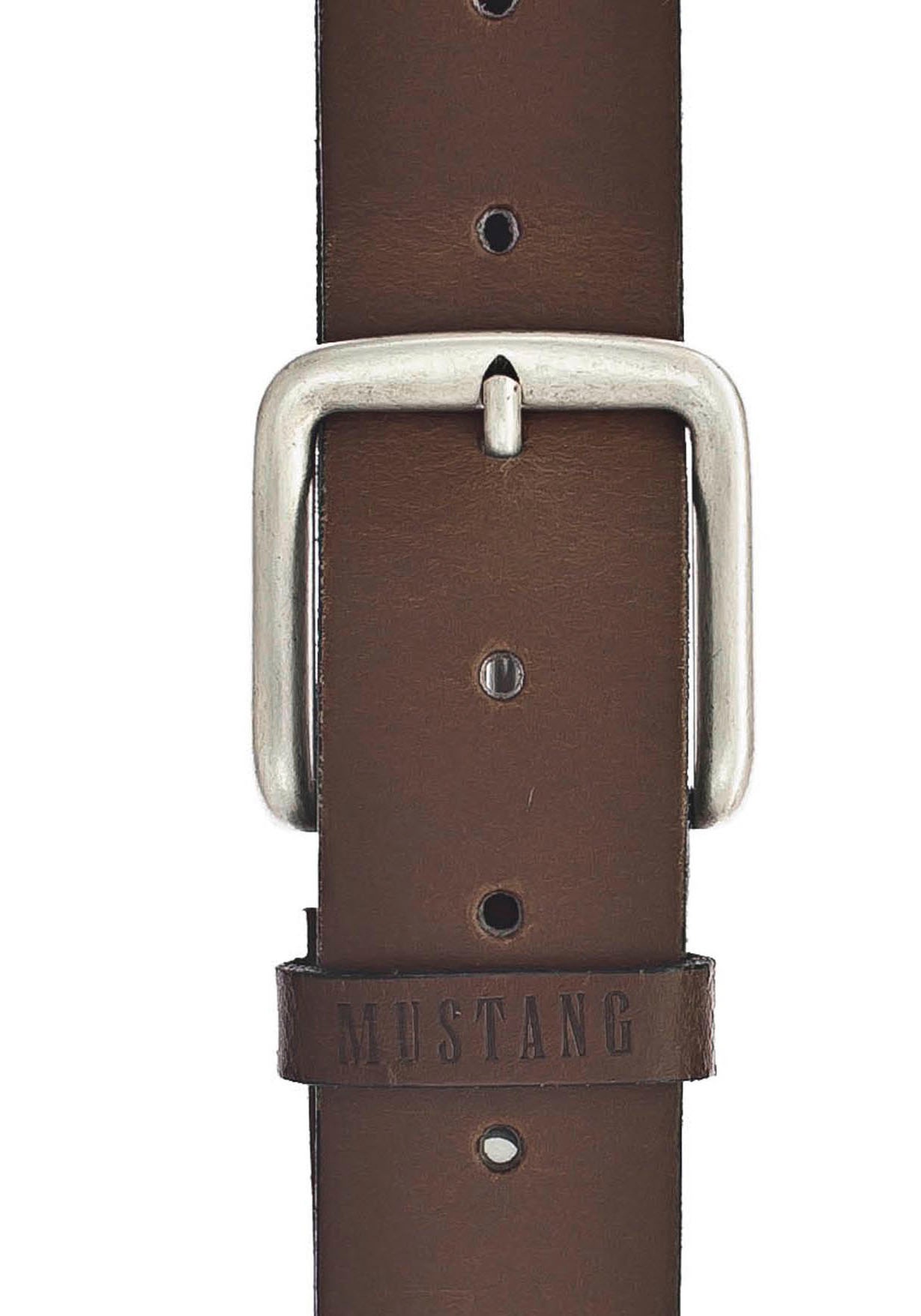 MUSTANG Ledergürtel, Überlänge, Übergröße bis Gr. 130 cm günstig online kaufen