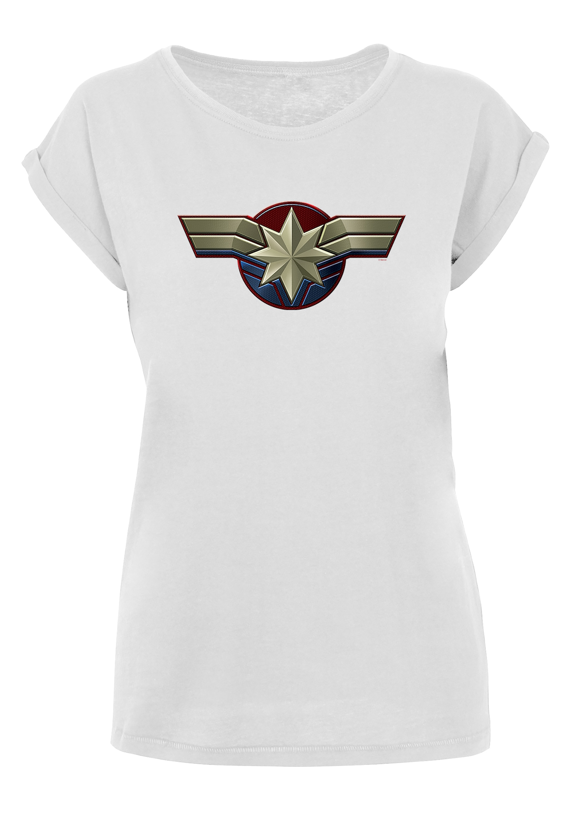 F4NT4STIC T-Shirt »Captain Marvel Chest Emblem«, Damen,Premium Merch,Regular -Fit,Kurze Ärmel,Logo Print für bestellen | BAUR