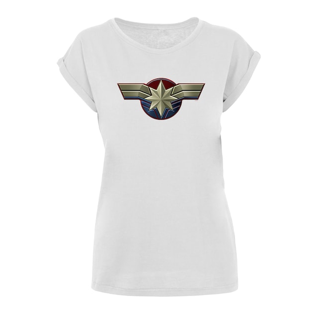 F4NT4STIC T-Shirt »Captain Marvel Chest Emblem«, Damen,Premium Merch,Regular -Fit,Kurze Ärmel,Logo Print für bestellen | BAUR