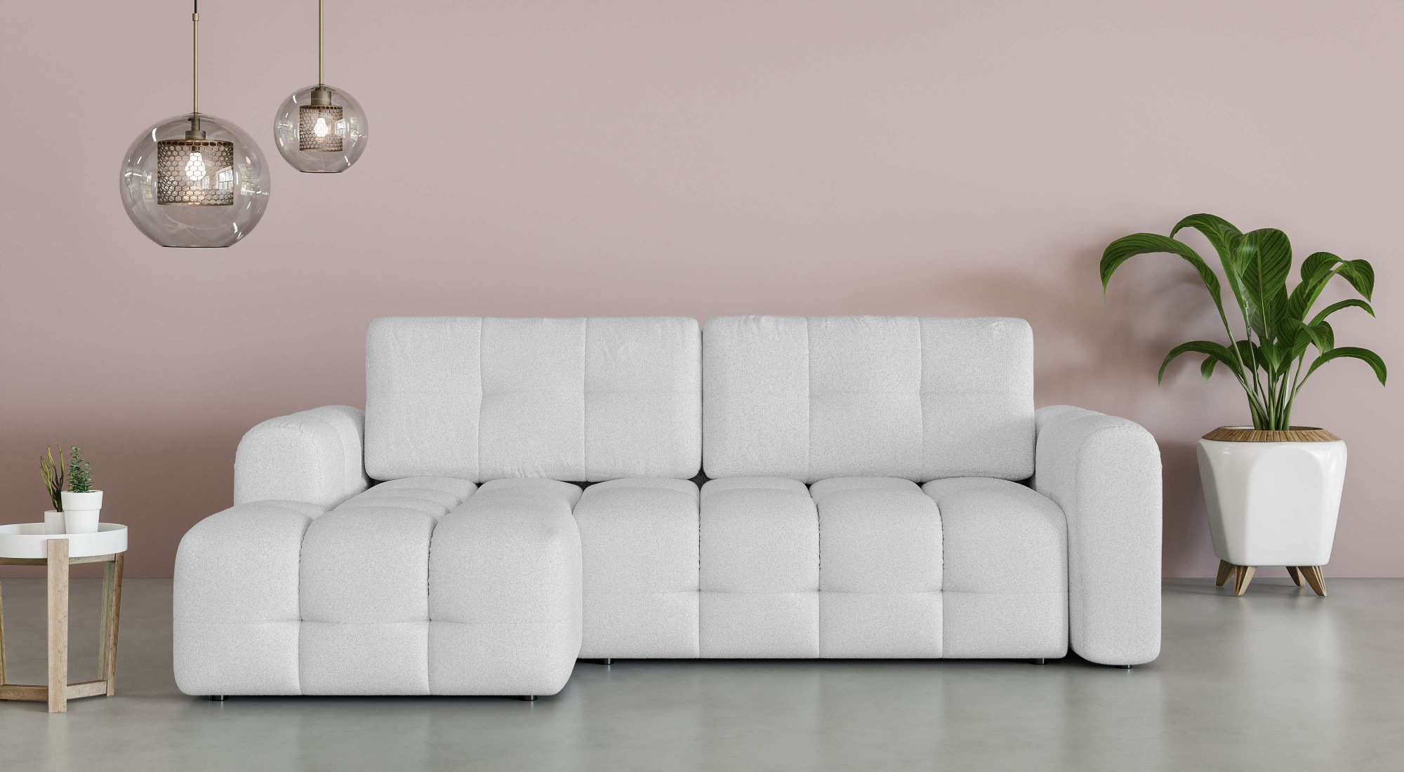 OTTO home Ecksofa "Manilla, wahlweise mit Bettfunktion, B/T/H 265/170/91 cm günstig online kaufen