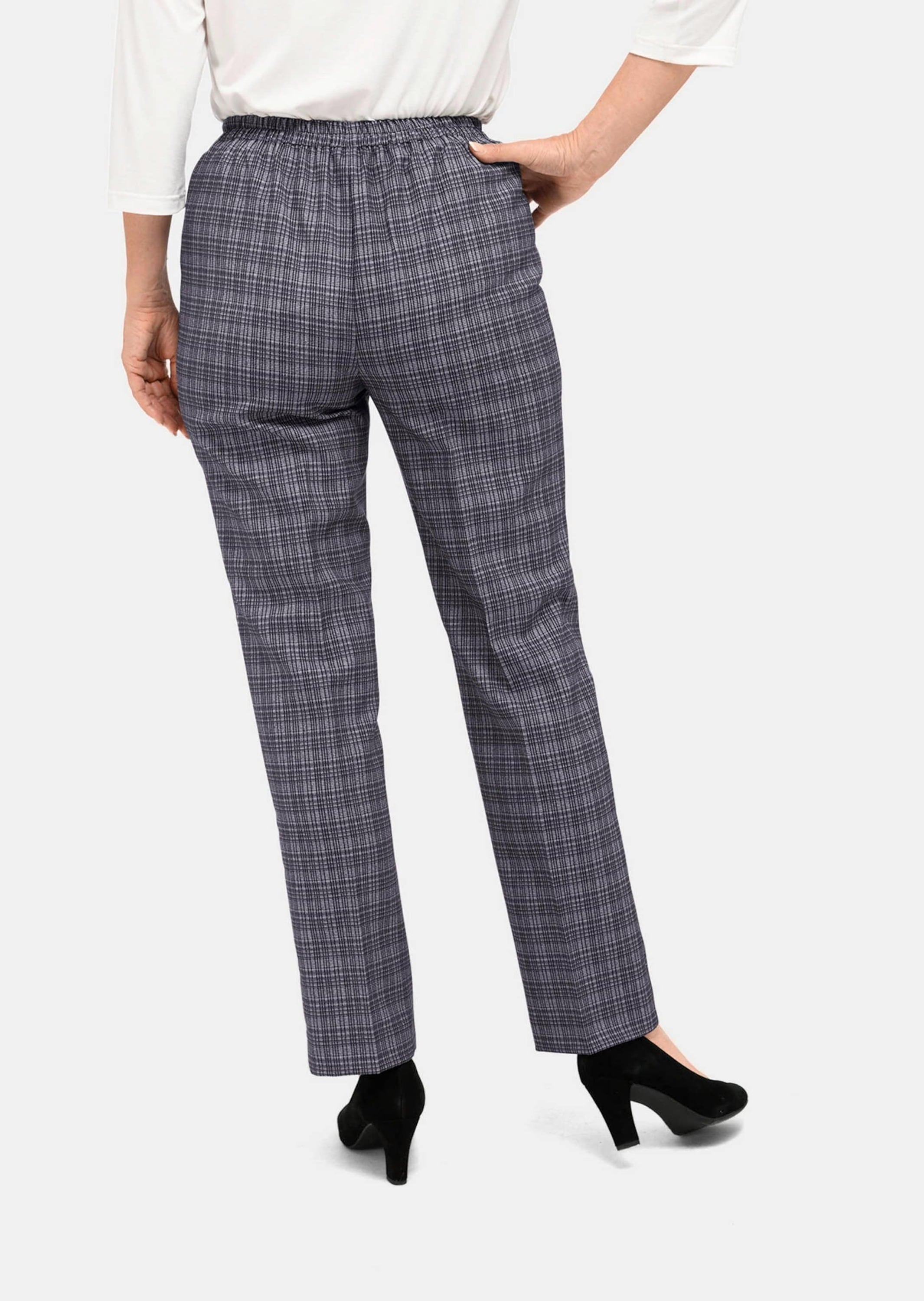 GOLDNER Schlupfhose »Re-fresh Karoschlupfhose«
