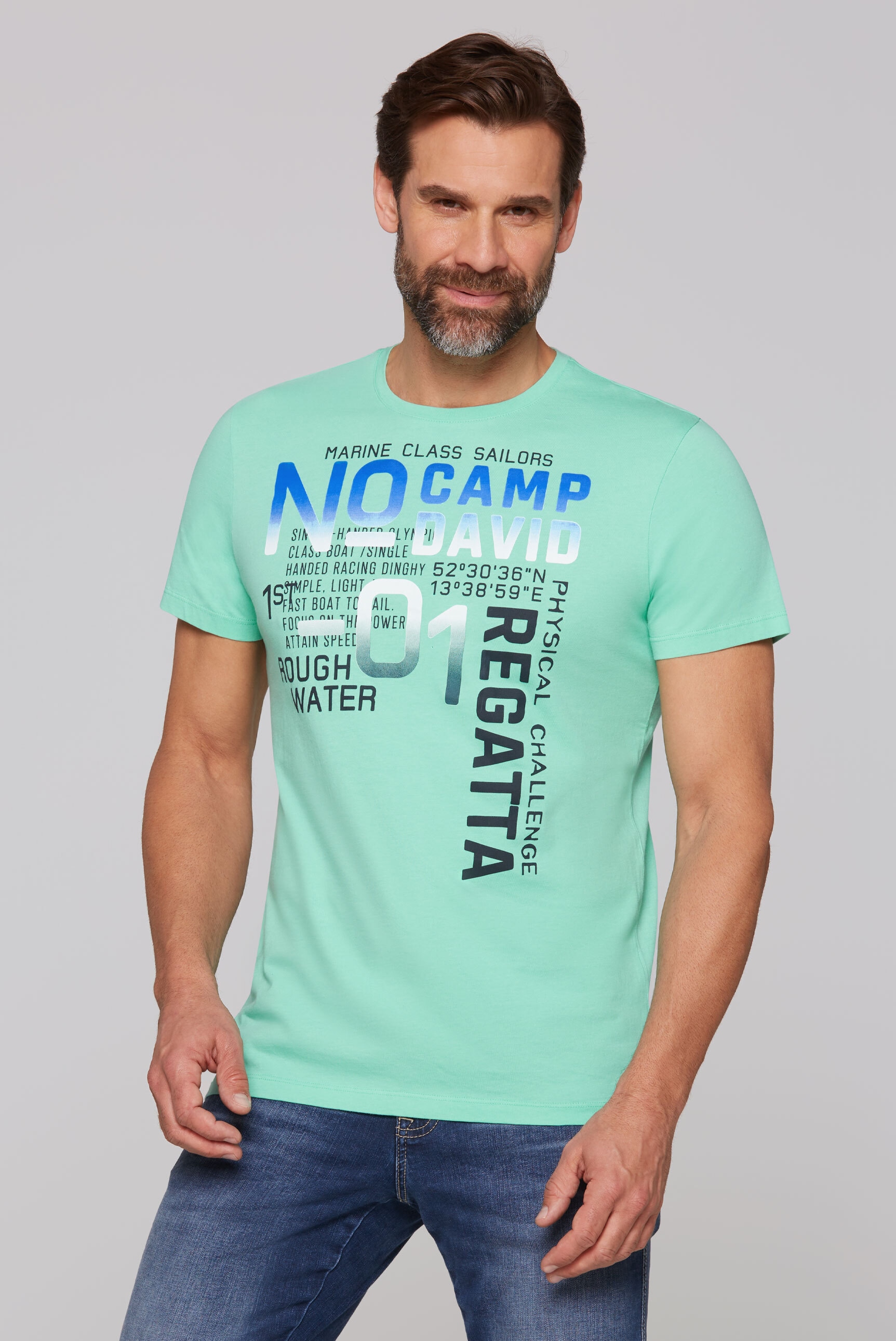 CAMP DAVID Rundhalsshirt, aus Baumwolle günstig online kaufen