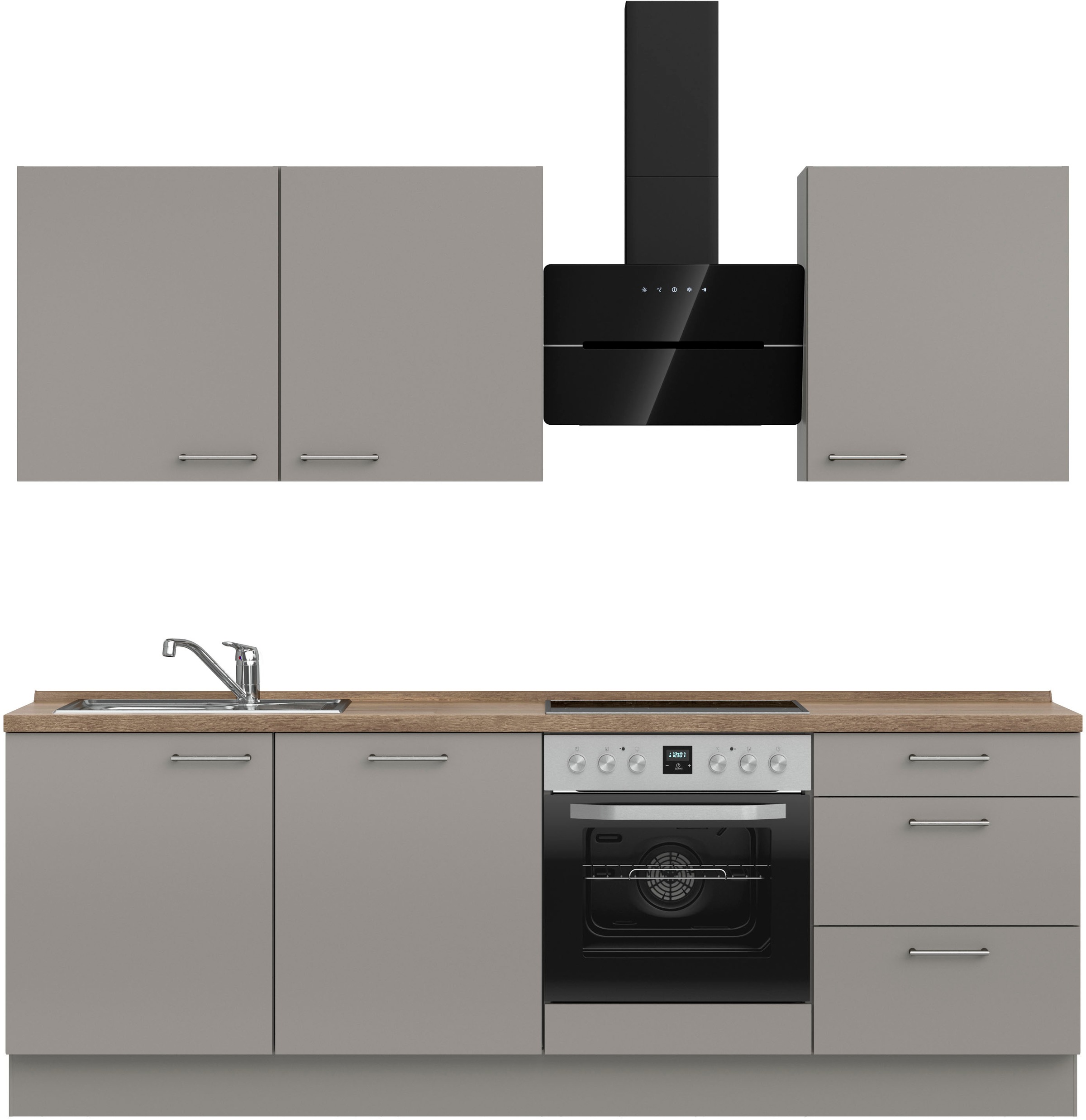 nobilia Küchenzeile ""Laser II", Ausrichtung wählbar, Breite 240 cm" vormon günstig online kaufen