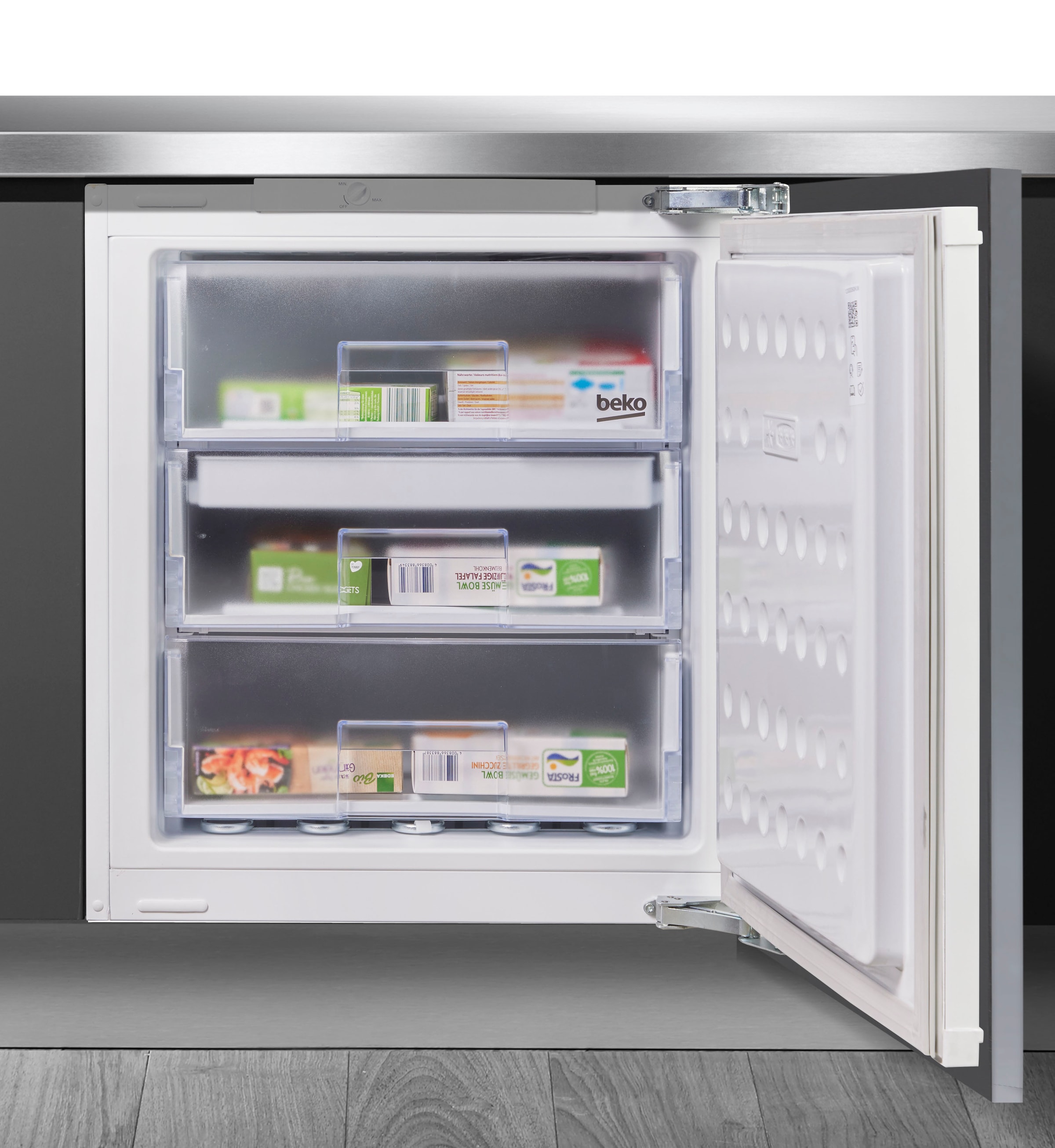 BEKO Einbaugefrierschrank "BU1204N 7275240514" 81,8 cm hoch 59,5 cm breit