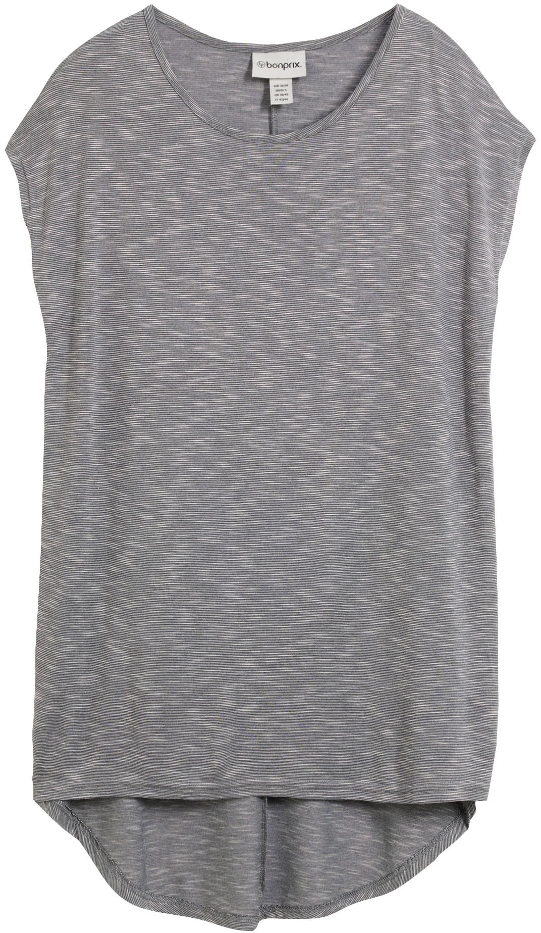 bonprix Longshirt »Longshirt aus Viskose-Mischung« lässige Passform, längeres Rückenteil, abgerundeter Saum