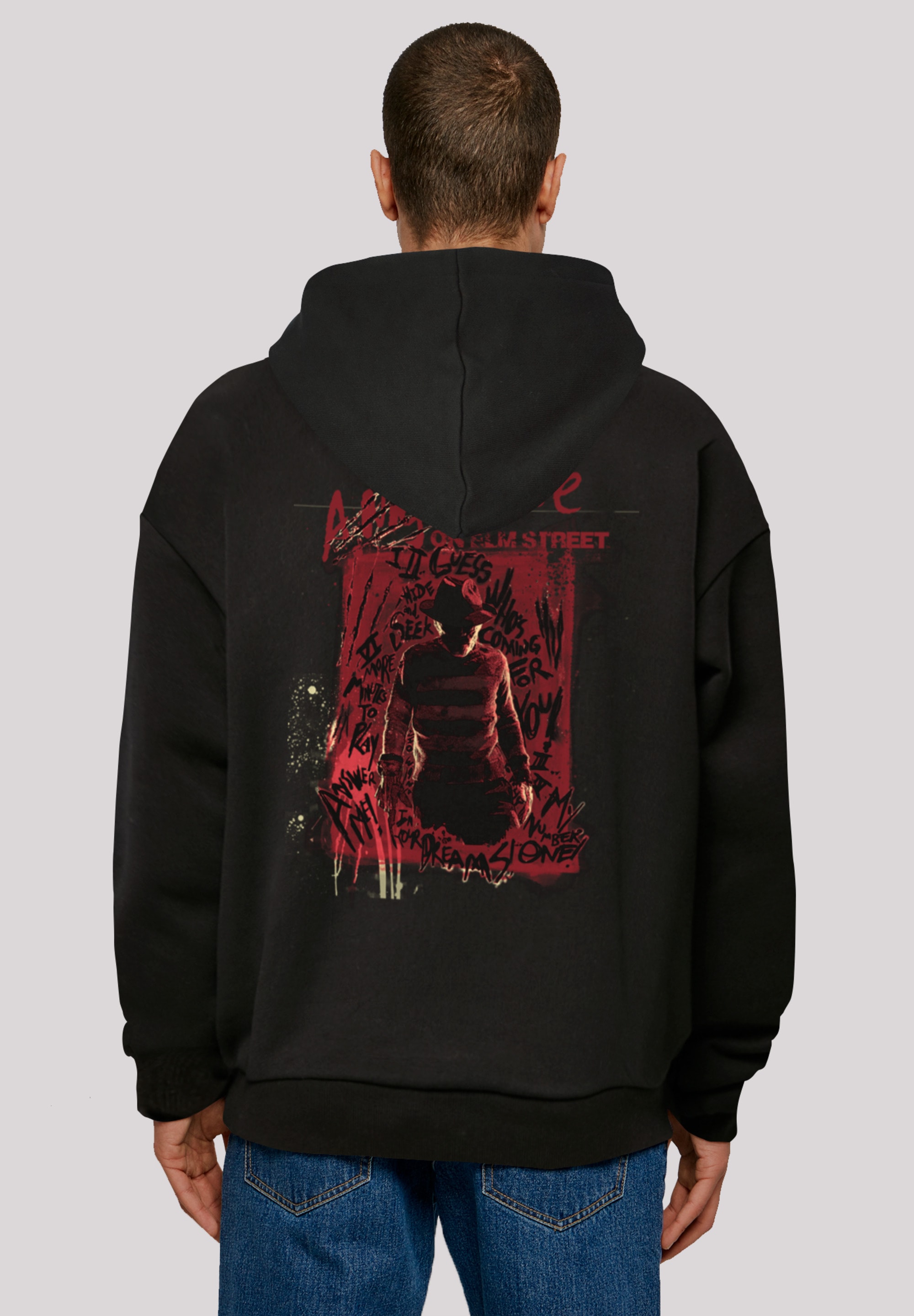 Kapuzenpullover »Nightmare On Elm Street Freddy Silhouette«, Print