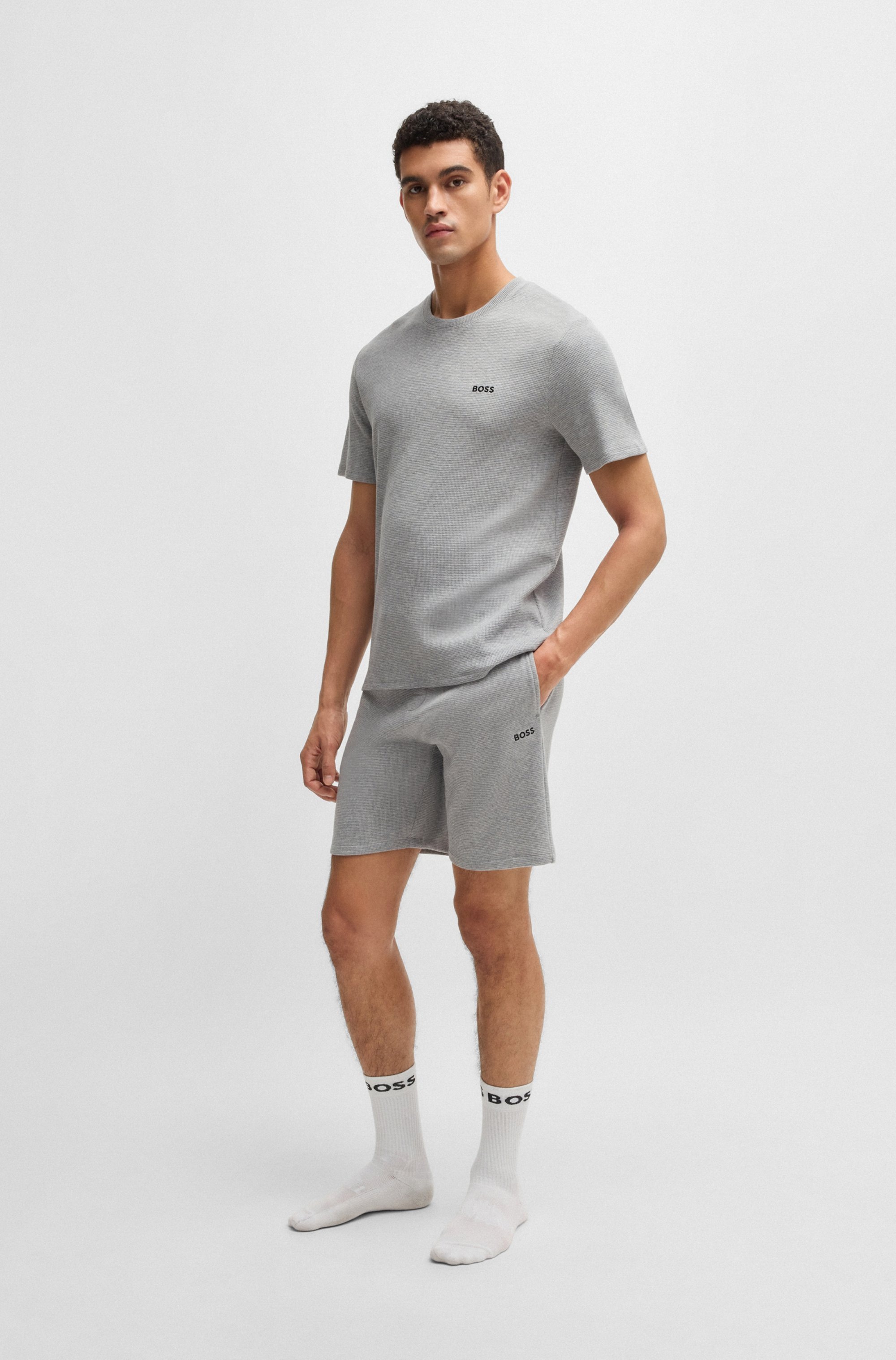 BOSS Pyjamashorts »Waffle Shorts«
