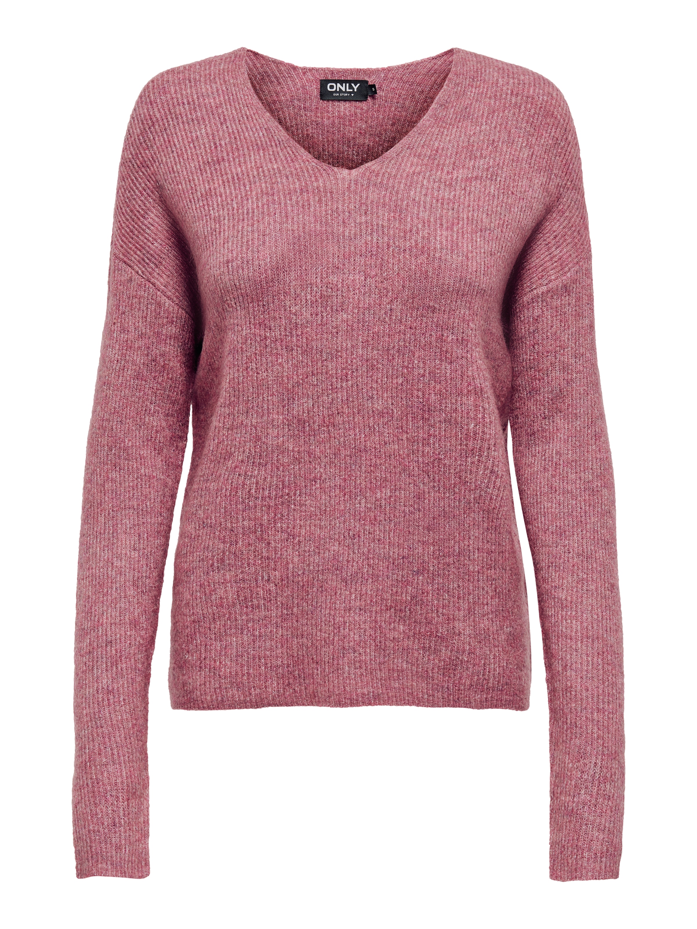 ONLY V-Ausschnitt-Pullover »ONLCAMILLA V-NECK L/S PULLOVER KNT NOOS« Materialmix, regular fit