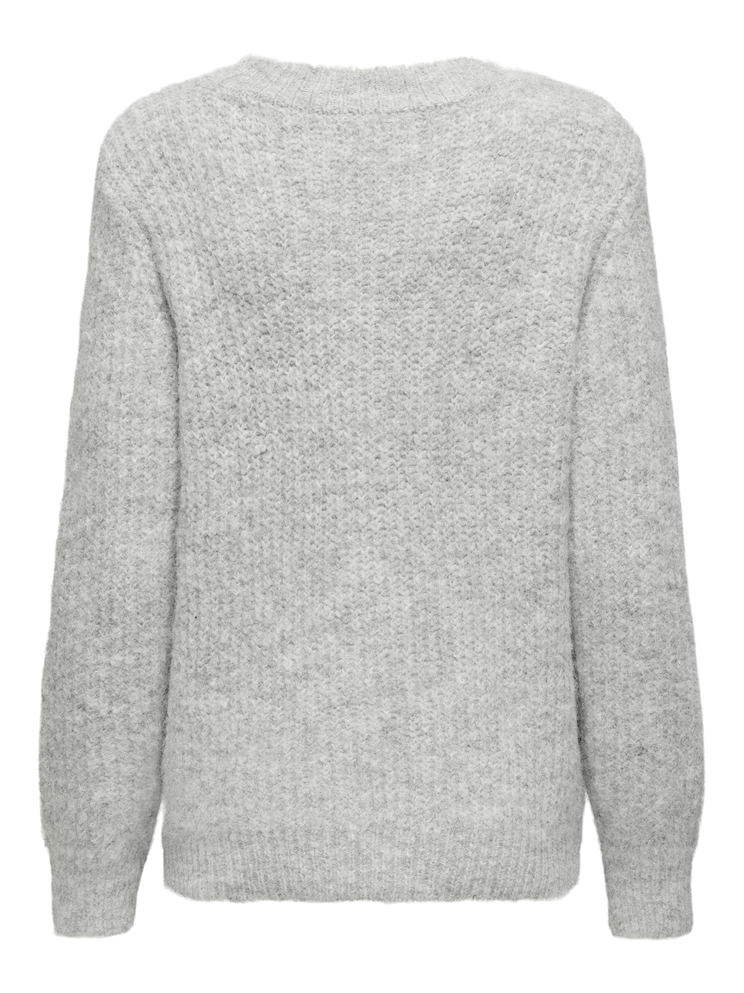 ONLY Rundhalspullover »ONLMAGGIE LIFE LS RIB ONECK CC KNT«, in Rippstrick mit Wollanteil