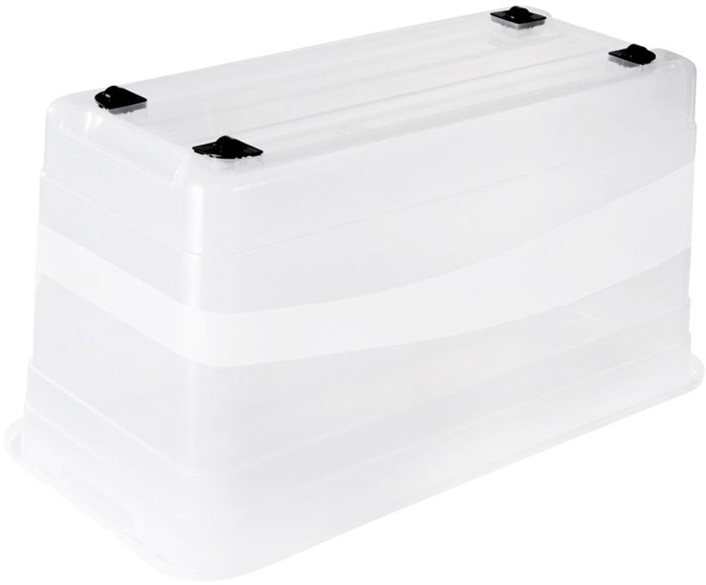 keeeper Aufbewahrungsbox »Cornelia, 3er Set, 83 L, 79,5 x 39,5 x 40 cm« durch Clips verschließbar, Griffe am Boden