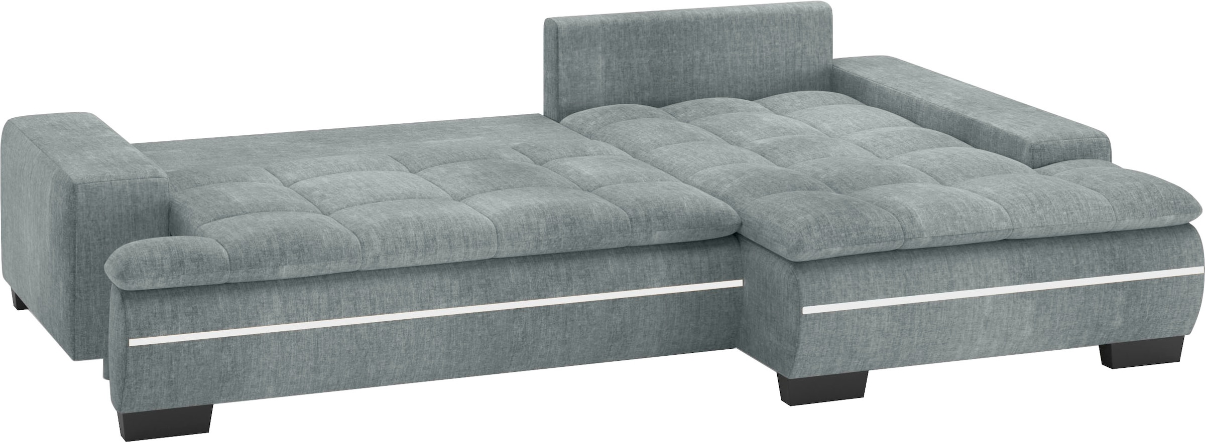 Mr. Couch Ecksofa »Haiti II, L-Form«, RGB-LED Beleuchtung, wahlweise mit Kaltschaum, Bett, Bettkasten