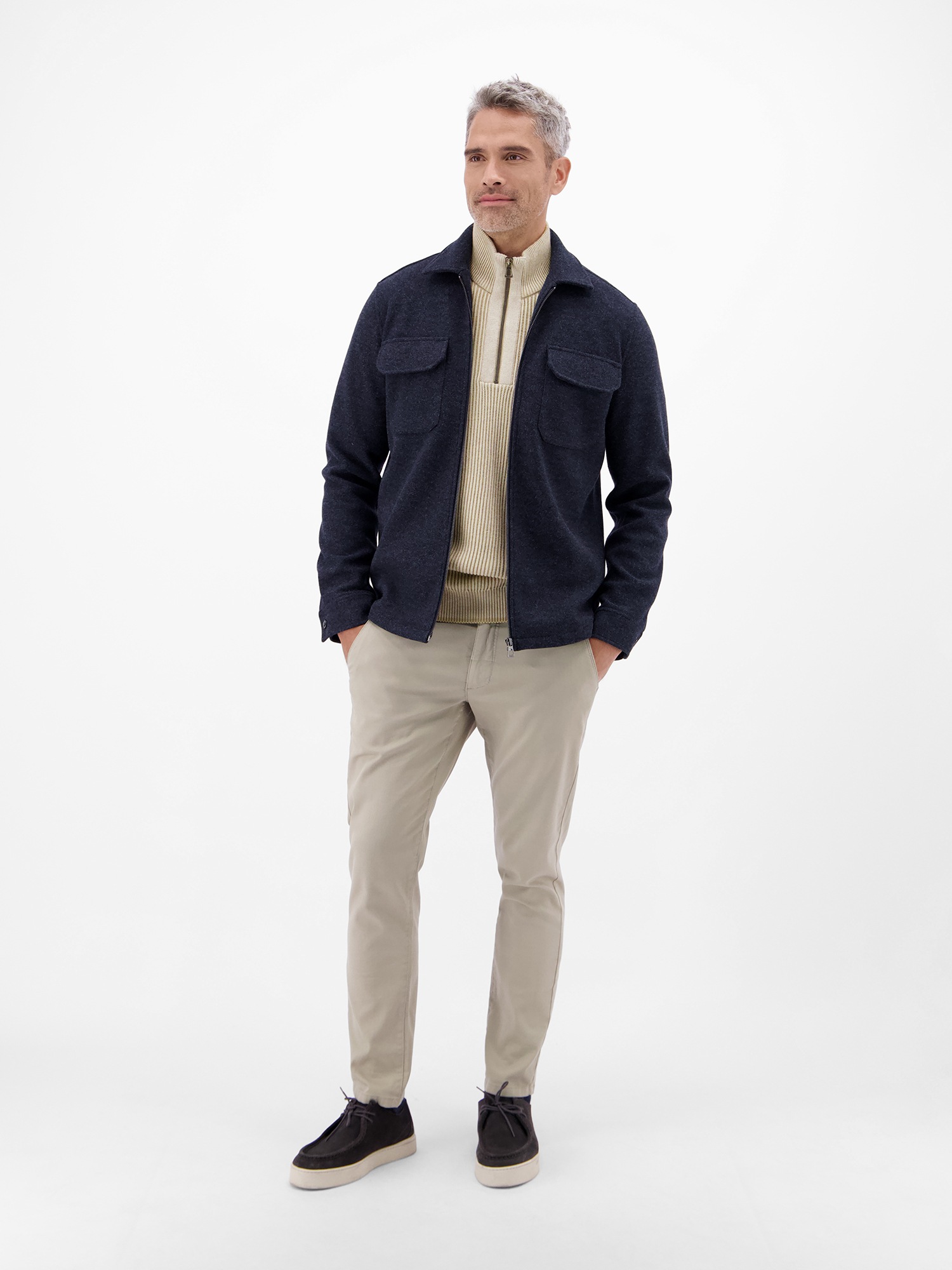 LERROS Strickpullover »LERROS Herren Troyer - casual, modisch und bequem«