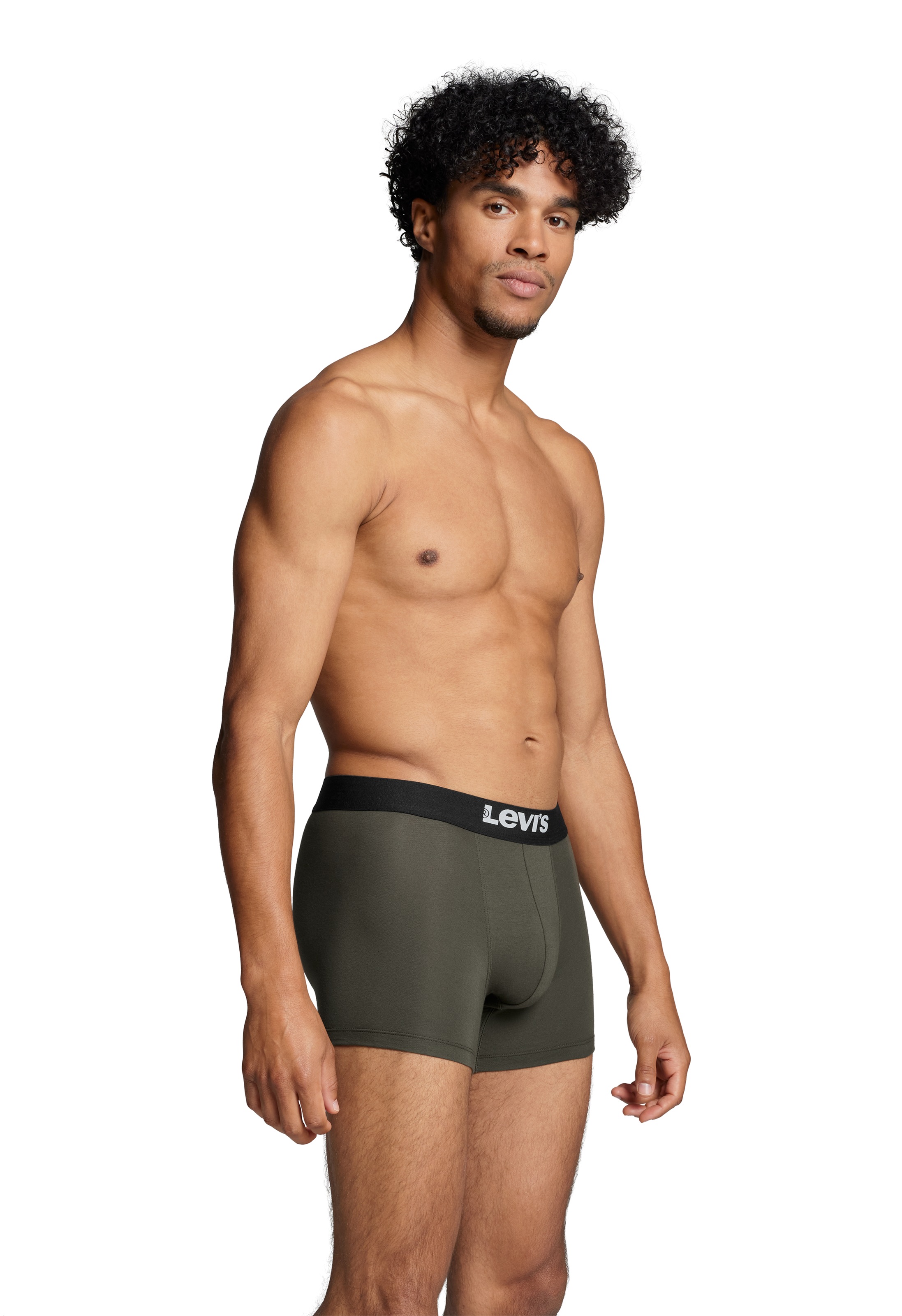 Thumbnail - Levis Boxershorts "LEVIS MEN SLD BASC BOXER BRIEF ORG CO 2P" Packung, 2er Pack, mit breitem Logobund
