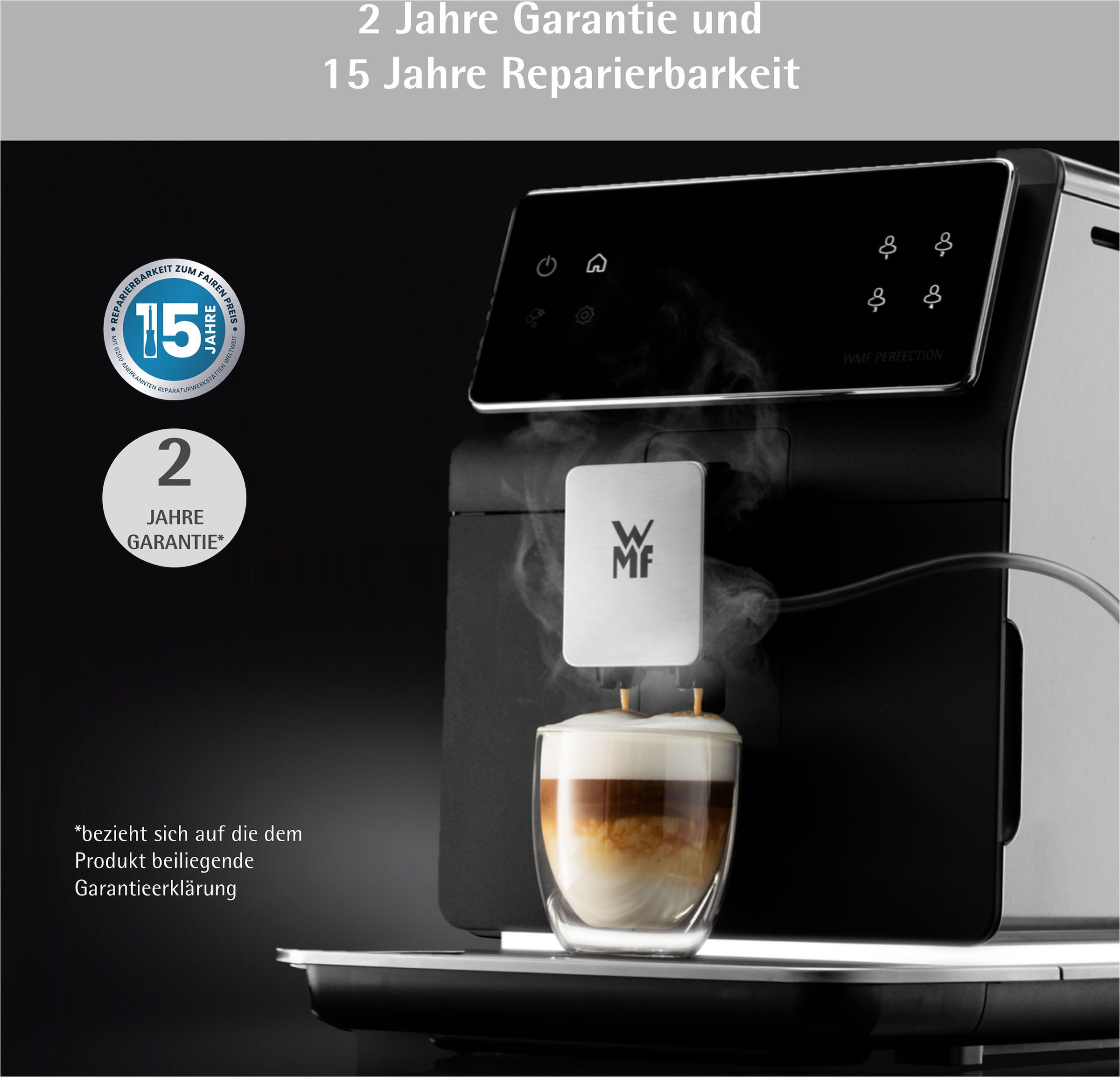 WMF Kaffeevollautomat »Perfection 860L CP853D15«, intuitive Benutzeroberfläche, perfekter Milchschaum, selbstreinigend