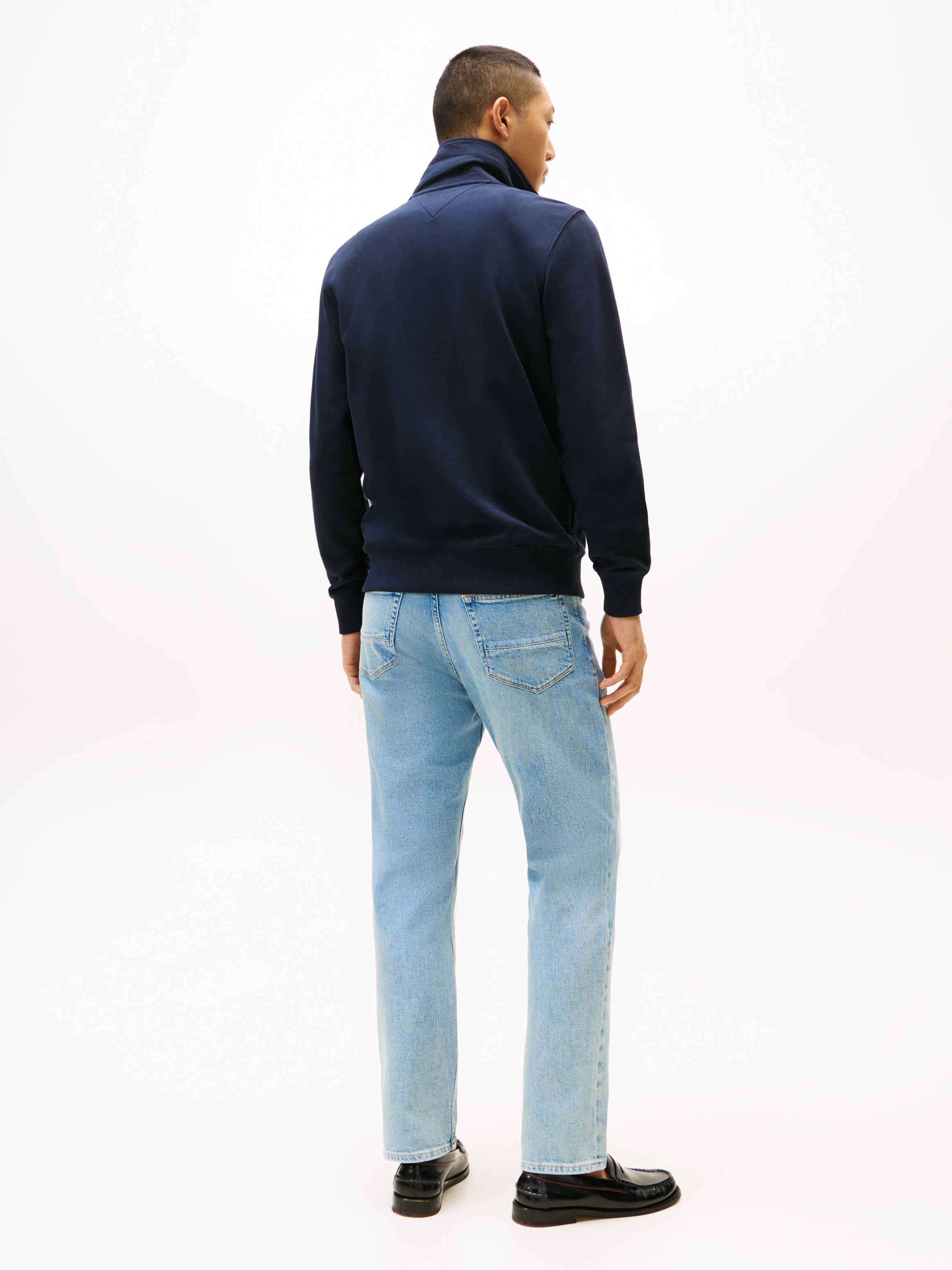 Tommy Hilfiger Sweatjacke »ESSENTIAL TERRY ZT STAND COLLAR«