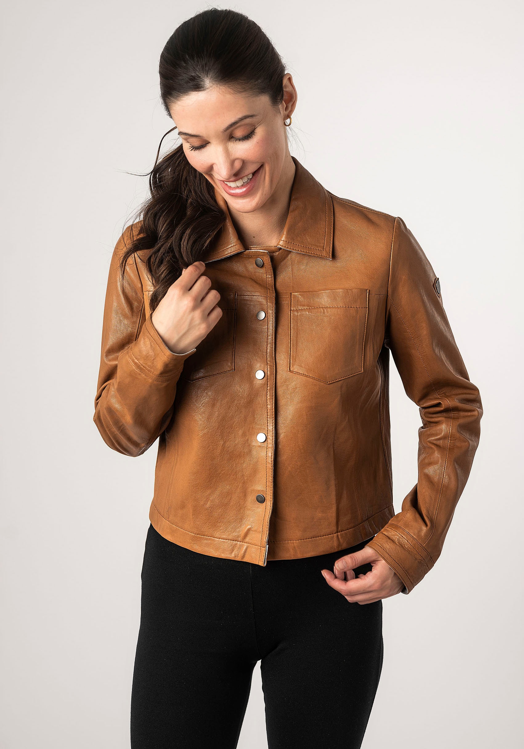 Mauritius Lederjacke »MWLefei«, mit Brusttaschen
