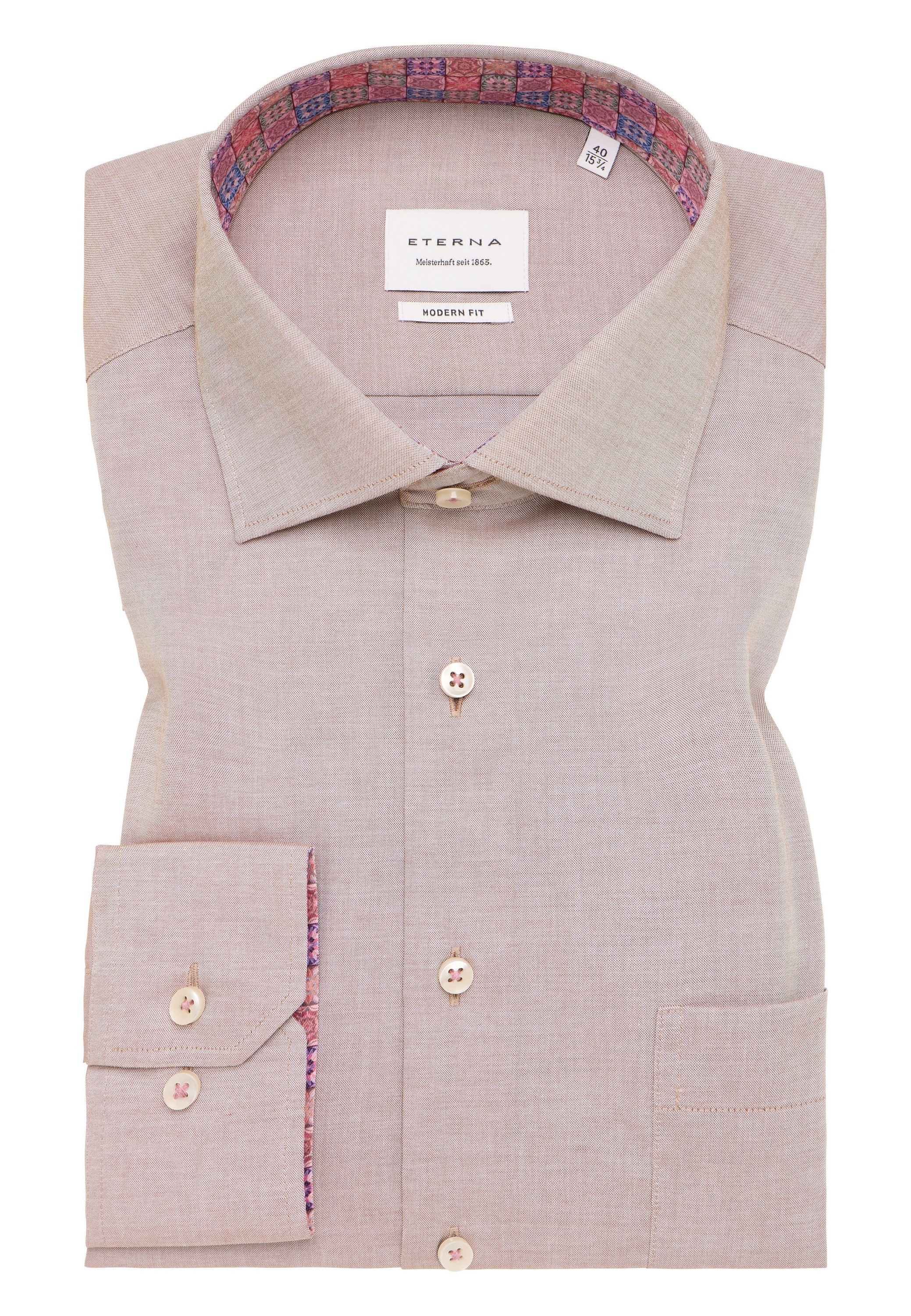 Eterna Langarmhemd »MODERN FIT«, NON IRON (bügelfrei)