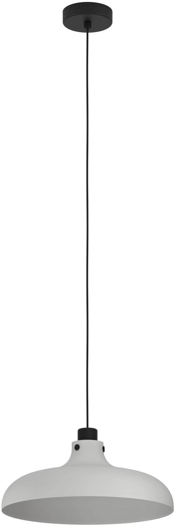 EGLO Hängeleuchte »Matlock Hängelampe, Esszimmerlampe, Industrial, Metall, E27, Lampe« E27 1 Stk. EGLO Hängeleuchte Matlock grau, schwarz 1X40W H:110 Ø 38 cm