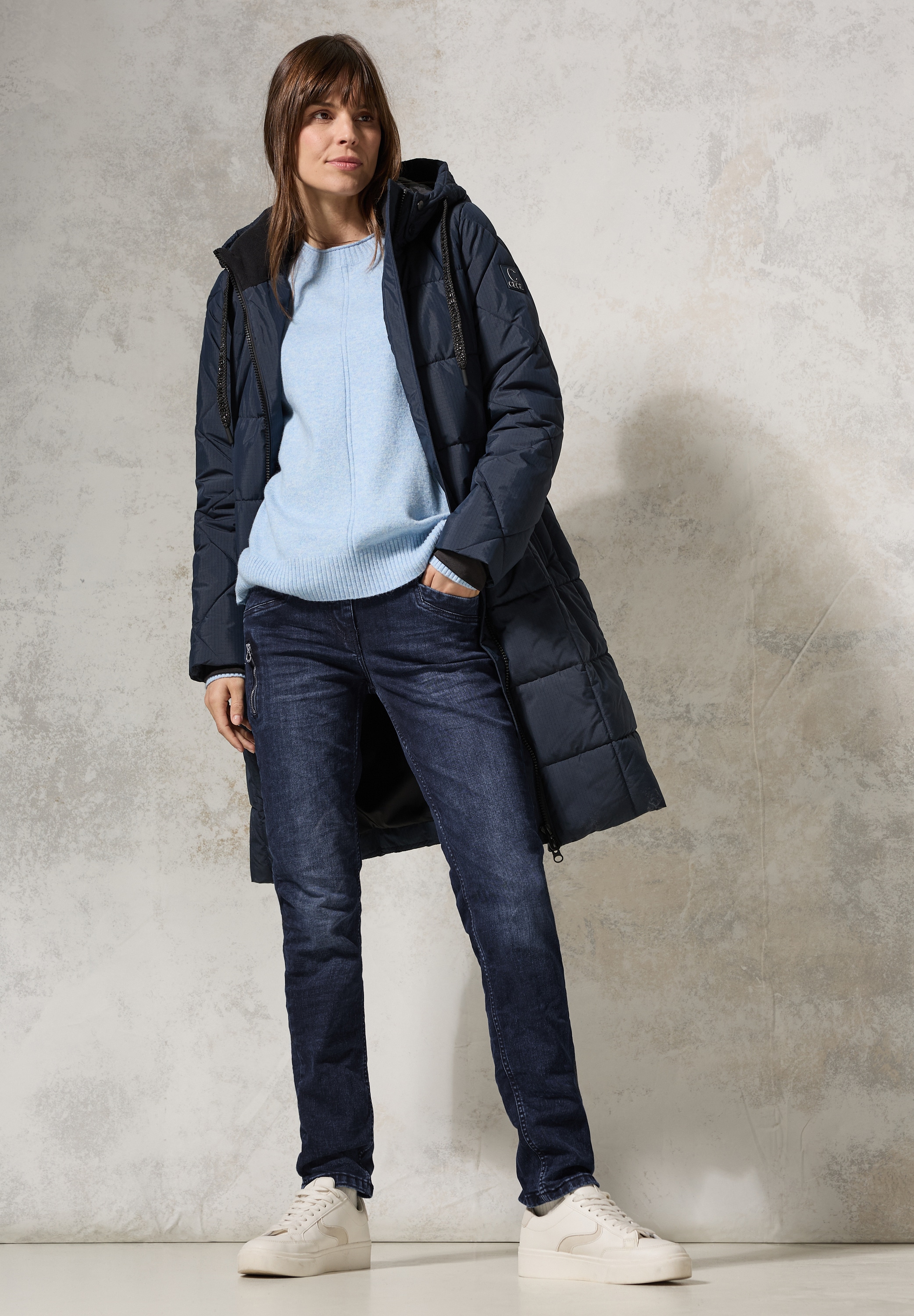 Cecil Slim-fit-Jeans »Style Toronto«, mit Reißverschlussdetail