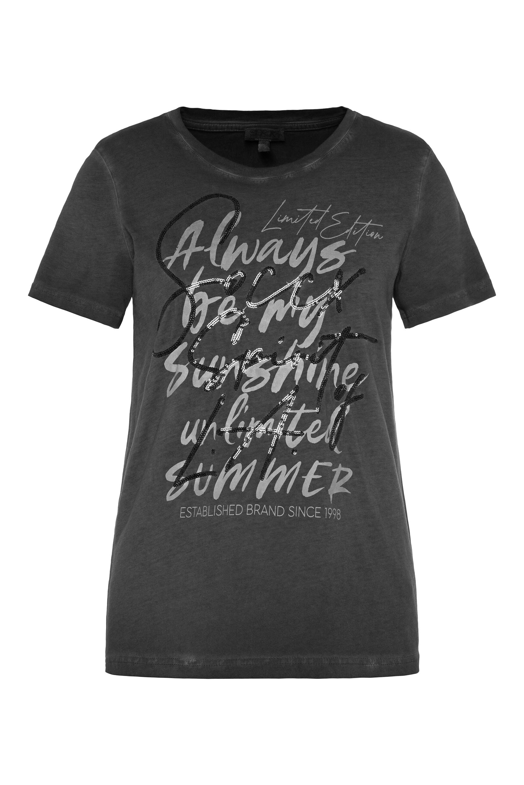 SOCCX Kurzarmshirt, mit Pailletten-Schriftzug