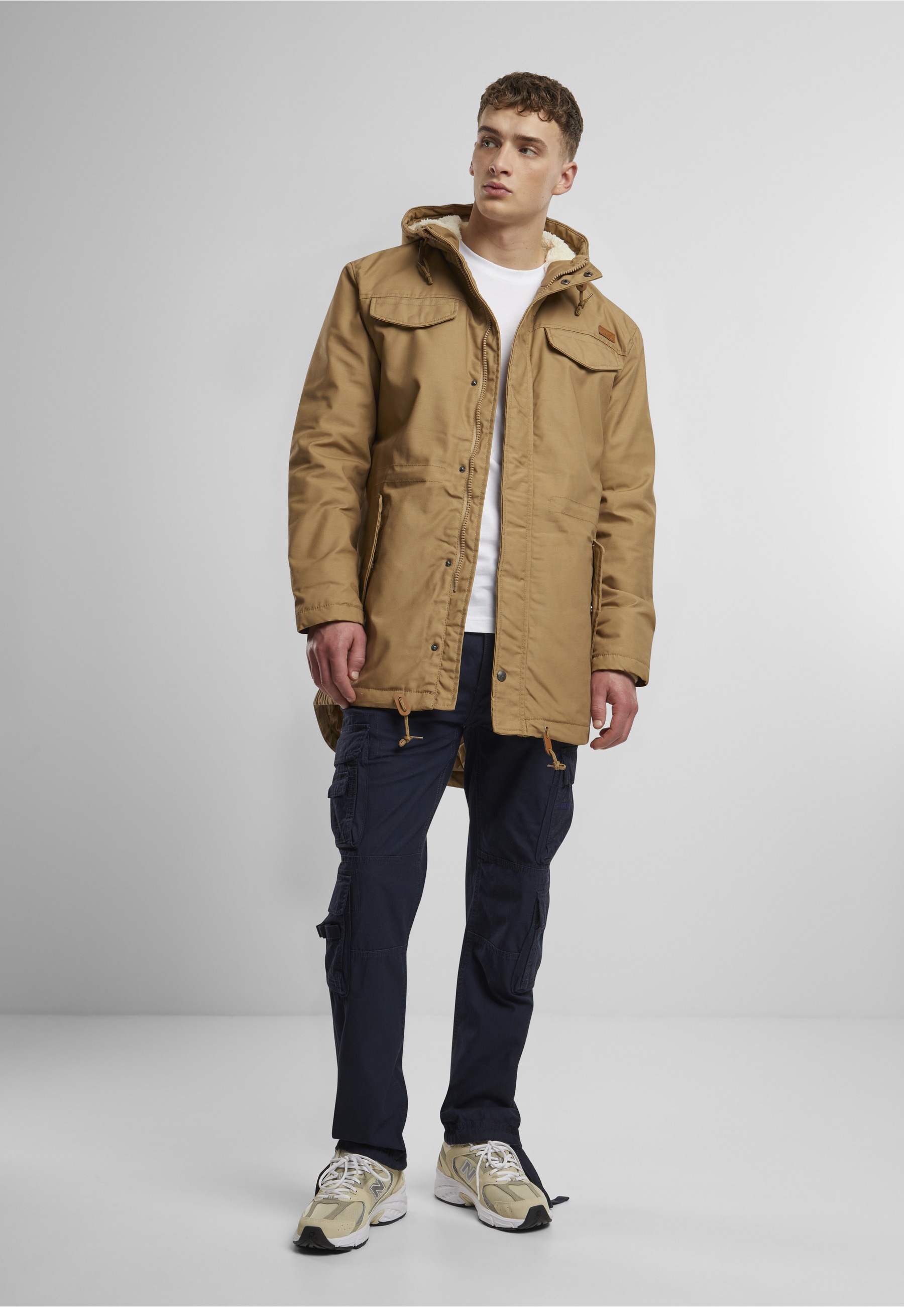 Brandit Winterjacke »Brandit Herren Marsh Lake Parka« 1 Stk. tlg. mit Kapuze