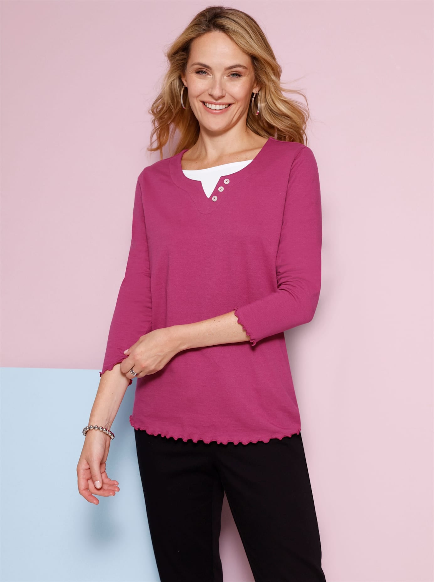 nicht definiert 2-in-1-Shirt "Langarm-Shirt", (1 tlg.) günstig online kaufen
