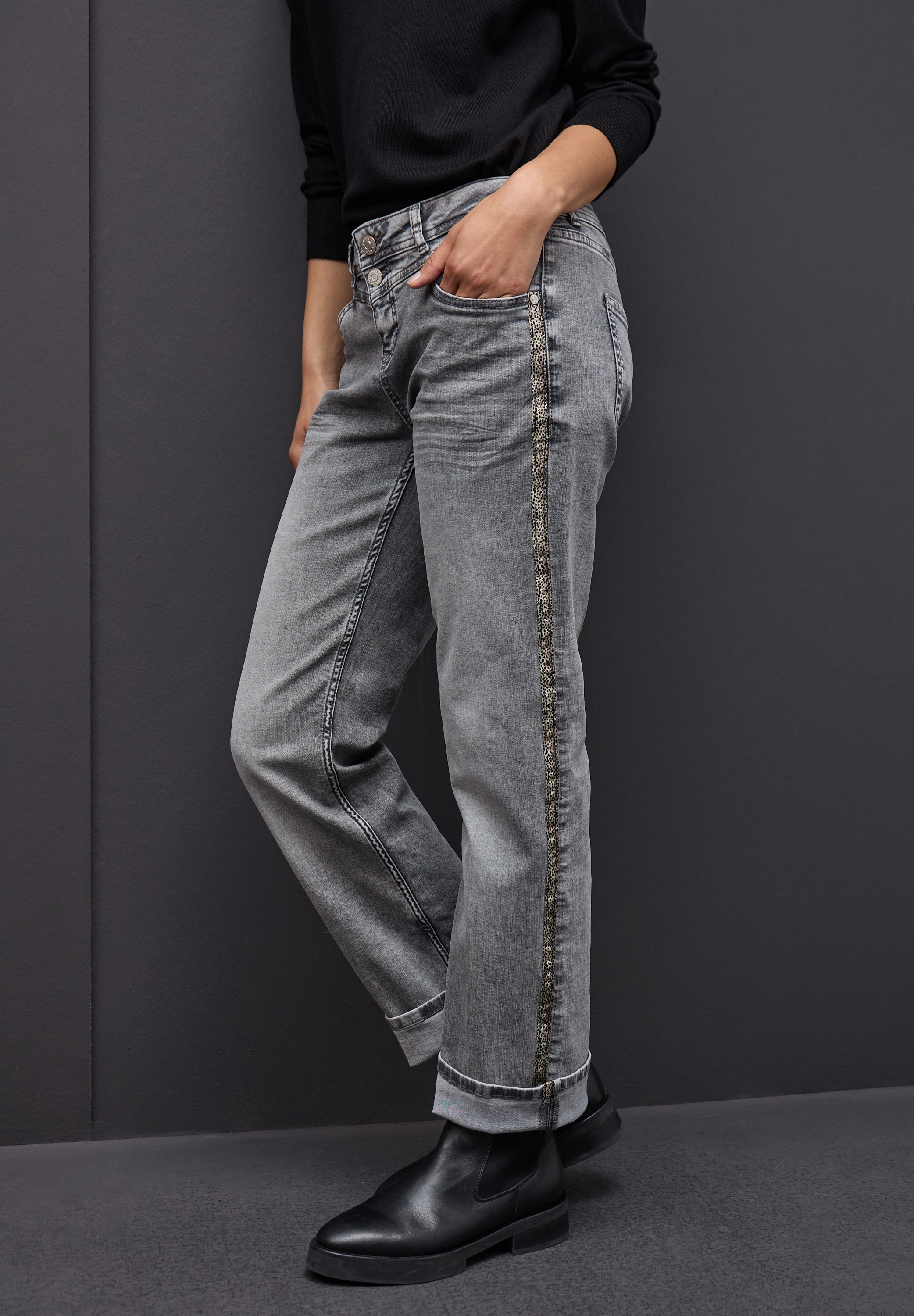STREET ONE Comfort-fit-Jeans Middle Waist
