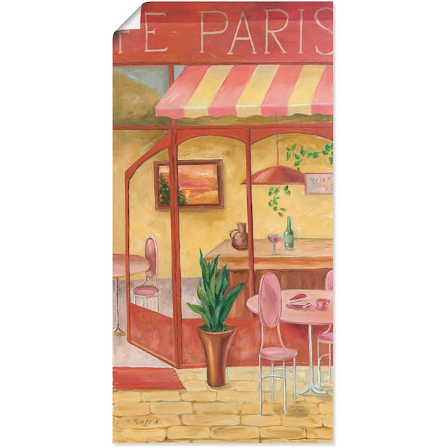 Artland Wandbild »Caféhaus«, (1 St.), als Alubild, Leinwandbild,  Wandaufkleber oder Poster in versch. Größen bestellen | BAUR