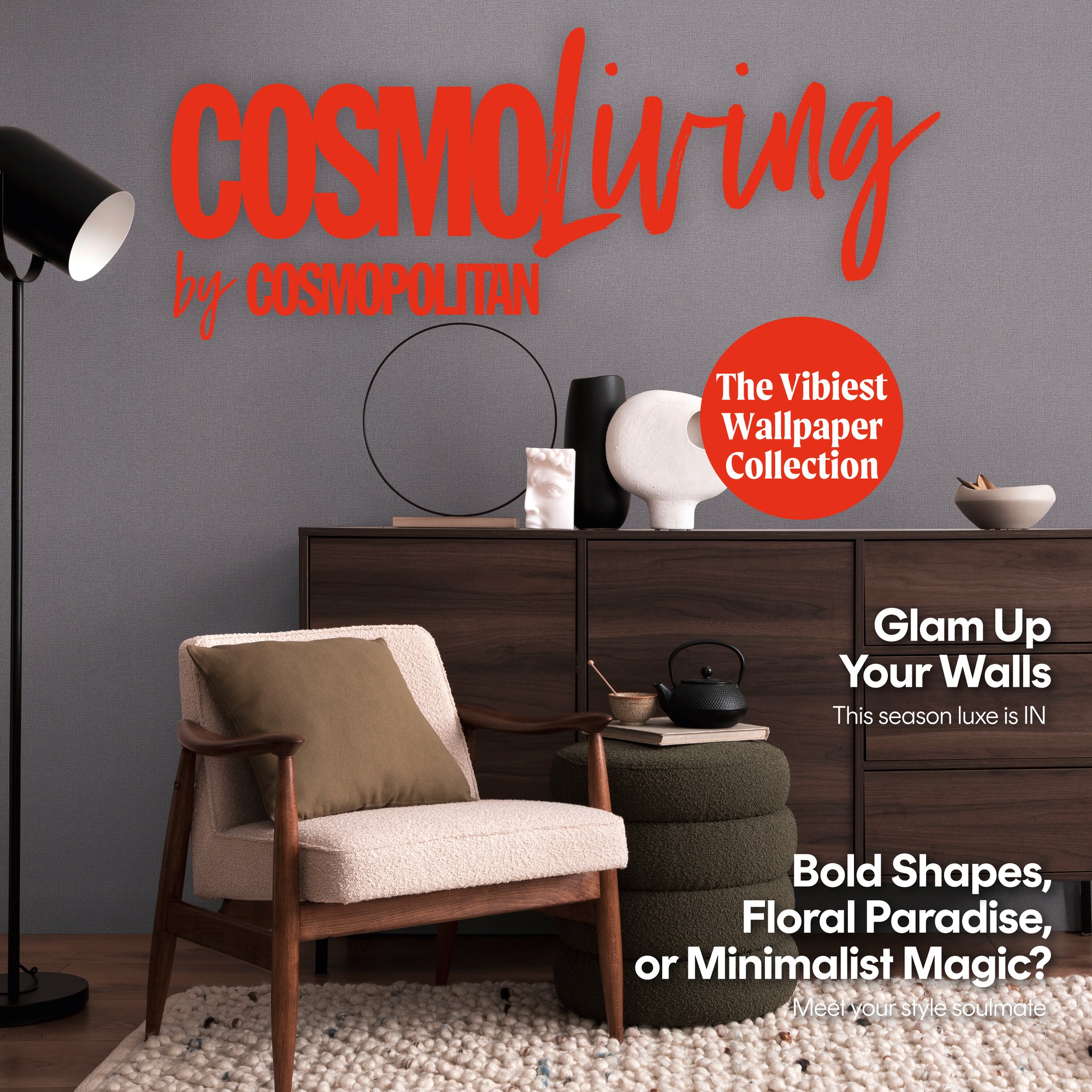 CosmoLiving by Cosmopolitan Vliestapete »Metallic Weave – Struktur-Unitapete« matt strukturiert Elegante Struktur-Vliestapete mit Metallic-Effekt