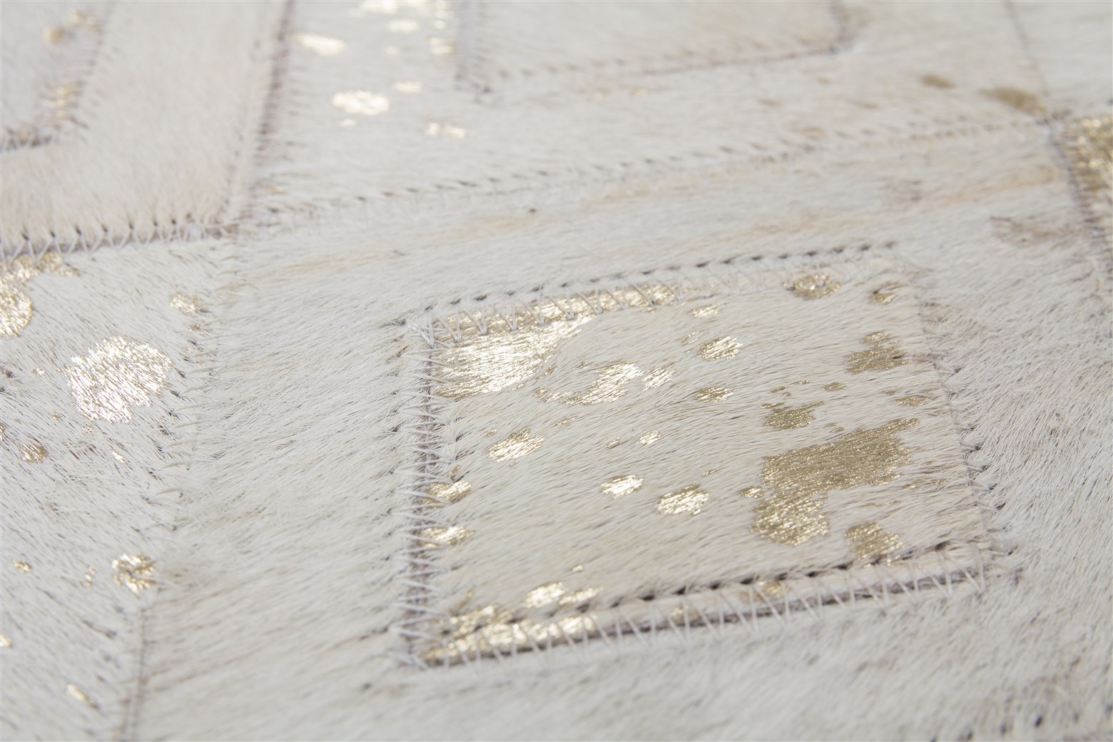 Kayoom Teppich »Spark 110«, rechteckig, 100% Leder, metallische Effekte, handgenähtes Unikat