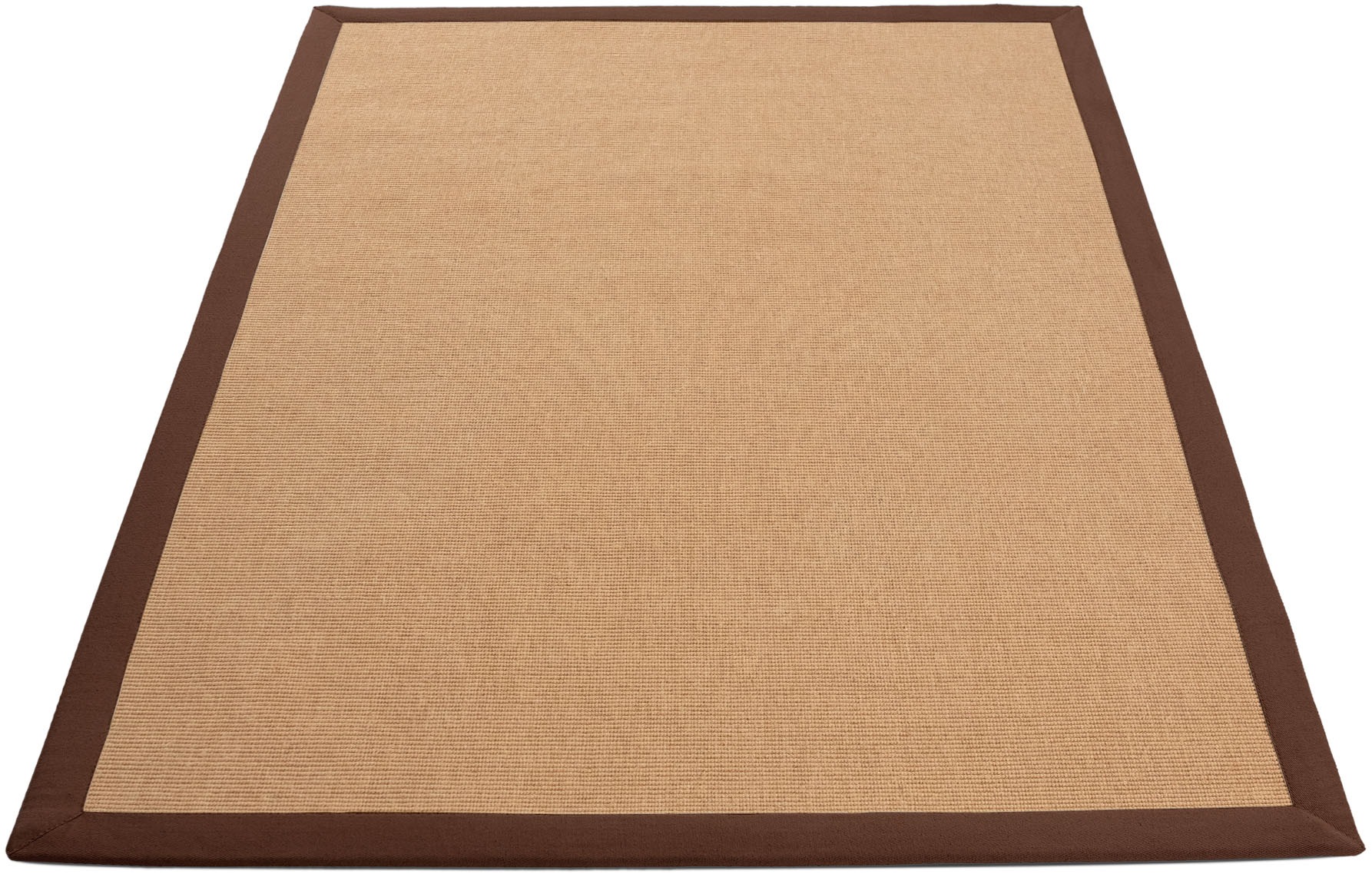 Thumbnail - carpetfine Sisalteppich "Sisal, auch als Läufer erhältlich", rechteckig, 5 mm Höhe, mit farbiger Bordüre, Anti Rutsch Rü...
