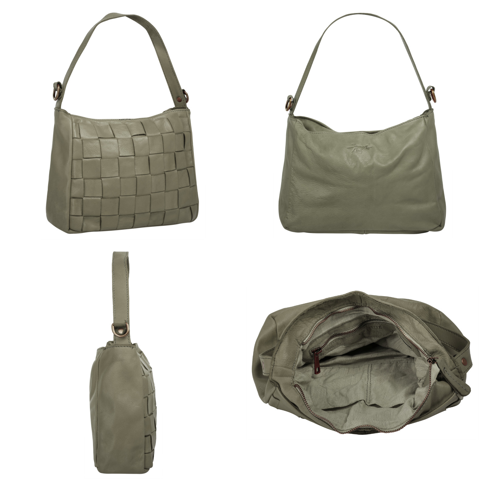Thumbnail - Samantha Look Umhängetasche echt Leder, Made in Italy