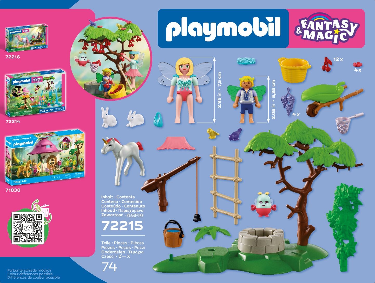 Playmobil® Konstruktions-Spielset »Feengarten mit Einhornfohlen (72215), Fantasy & Magic« Made in Europe