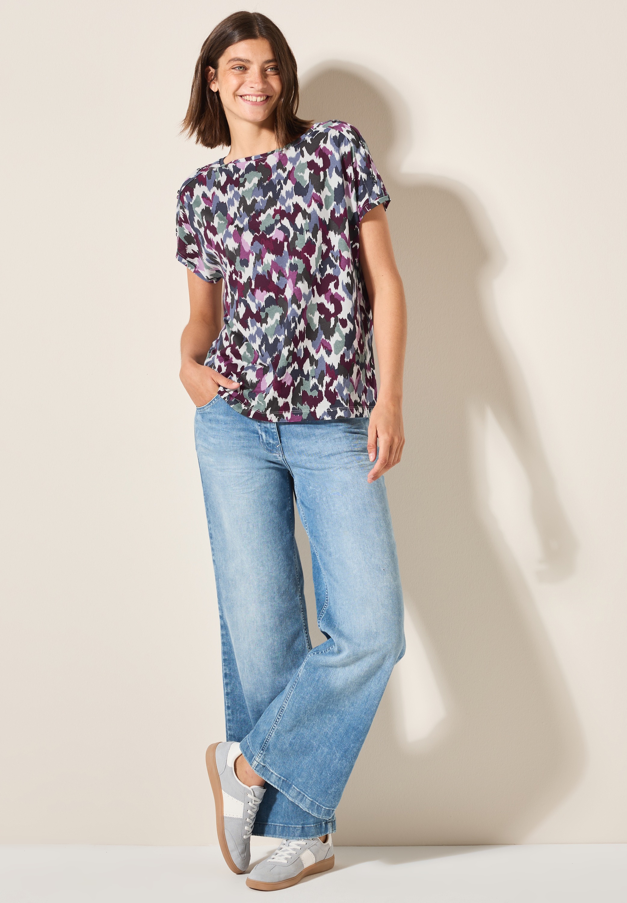 Cecil Print-Shirt, im soften Baumwoll-Mix