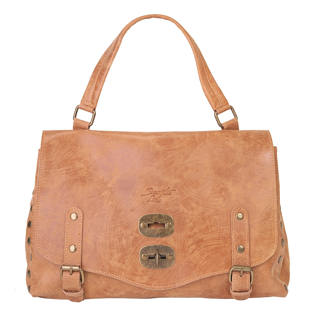 Samantha Look Henkeltasche, echt Leder, Made in Italy