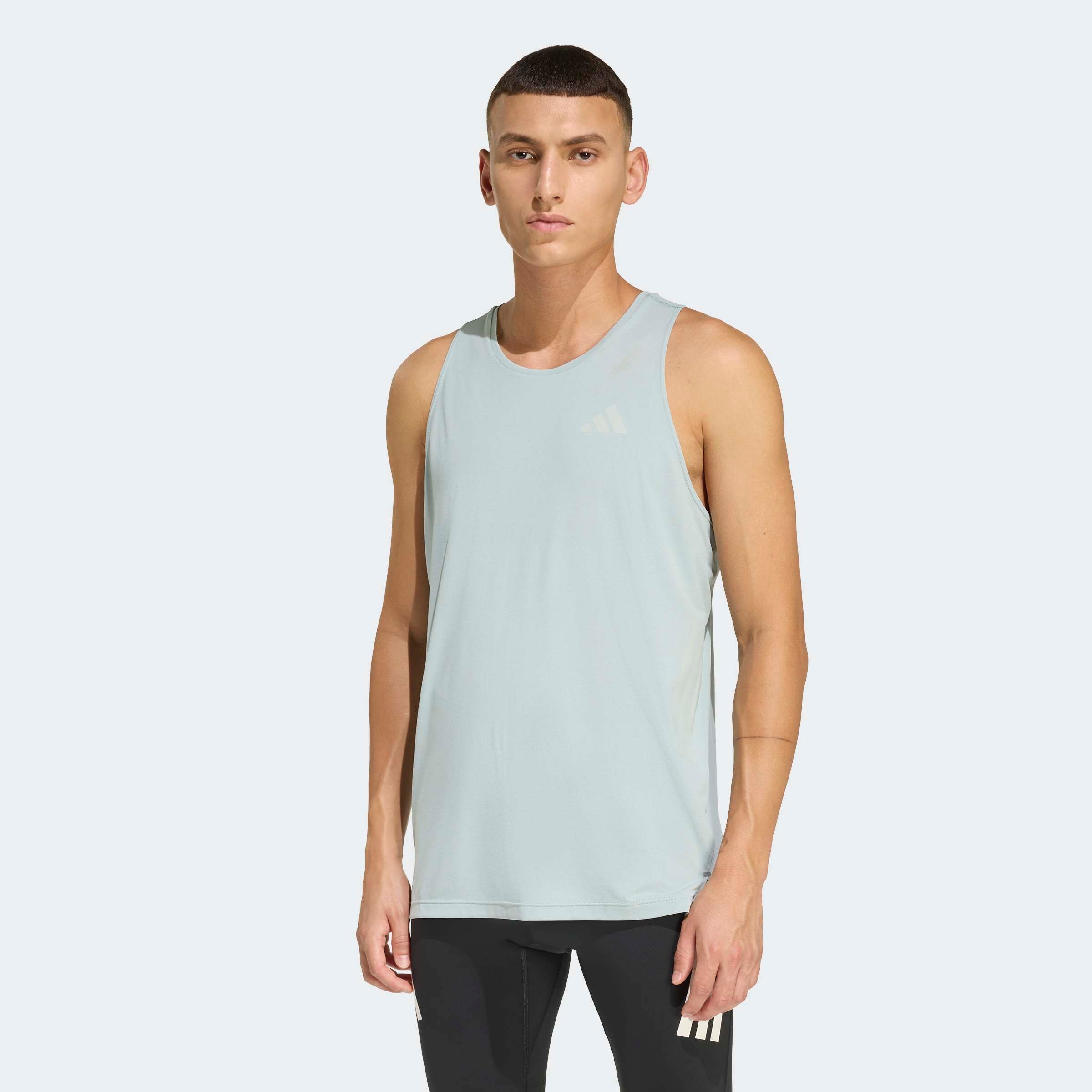 Herren Lauftop "ADI365/// TK M"wonder sage, Gr. M, ADIDAS PERFORMANCE, Obermaterial: 100% Polyester, Tops