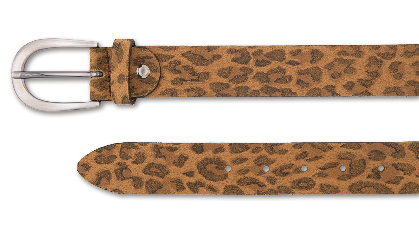 BERND GÖTZ Ledergürtel "Ledergürtel mit angesagtem Leoprint" günstig online kaufen