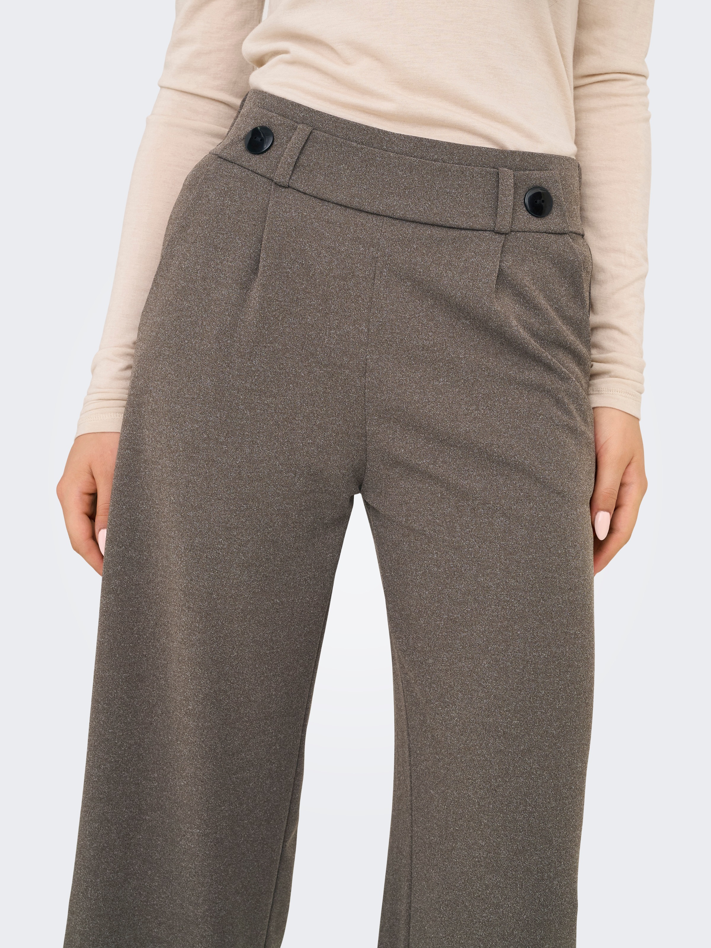 JDY "JDYGEGGO NEW LONG PANT JRS NOOS" mit dekorativem Riegel vorne am Bund günstig online kaufen