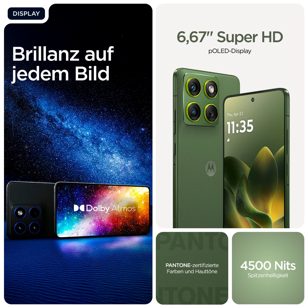 Motorola Smartphone »edge 70« Bronze Green