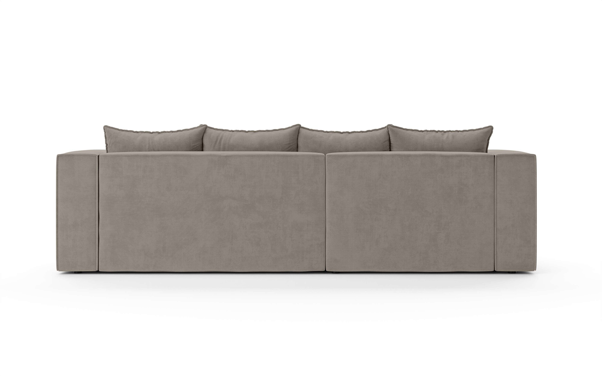 INOSIGN Ecksofa »LINCOLNVILLE mit Bettfunktion und Bettkasten, Maße B/H/T 244/76/150 cm«, L-Form mit Wellenunterfederung, Recamiere beidseitig montierbar