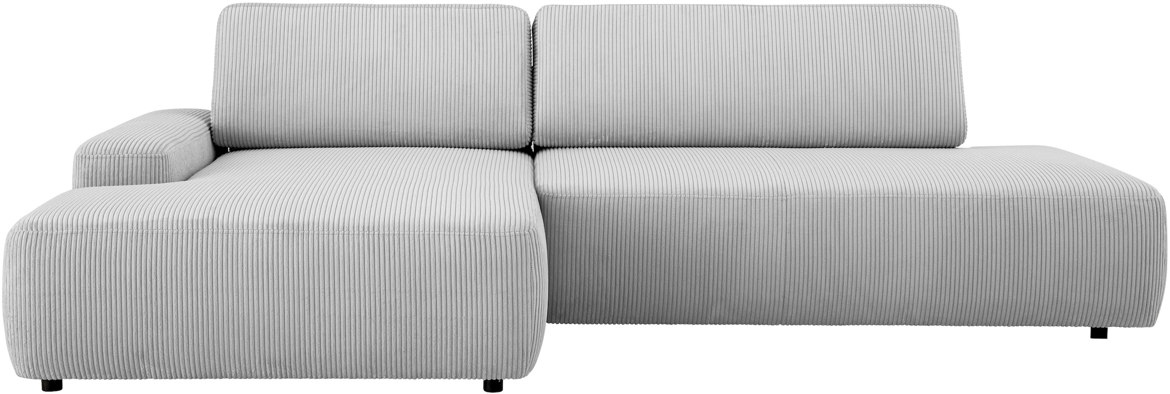 Home affaire Ecksofa "TORGE, Schlafsofa Cord, Samtvelours u. Strukur fein, günstig online kaufen