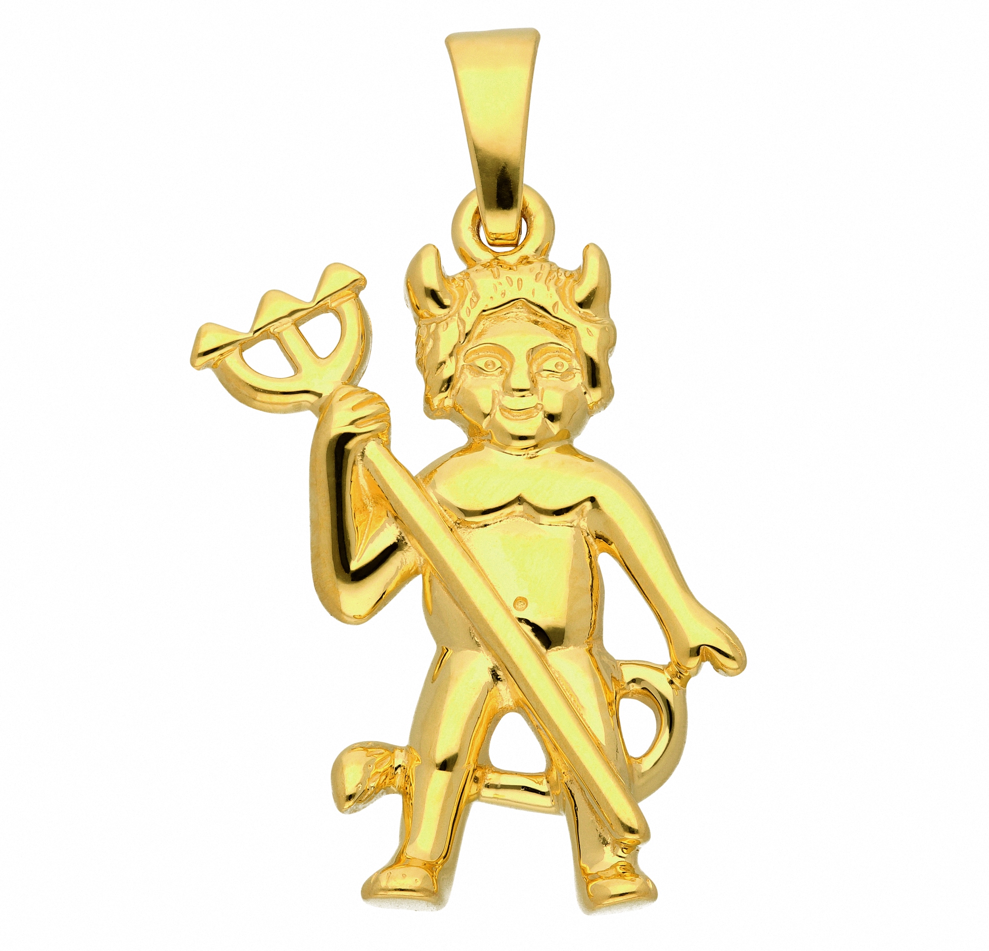 Adelia´s Kettenanhänger »Damen Goldschmuck 333 Gold Anhänger Teufel«, 333 Gold Goldschmuck für Damen