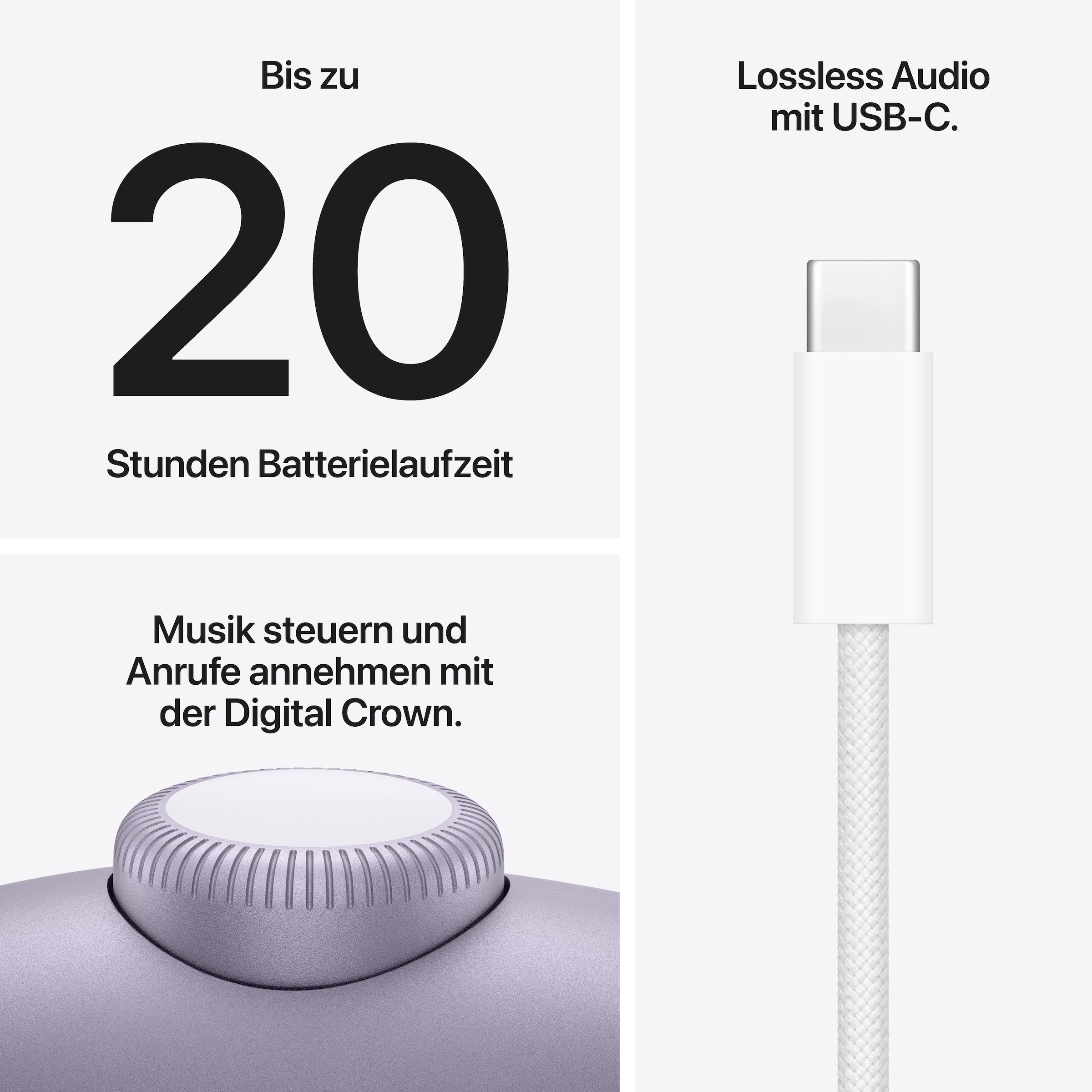 Apple Over-Ear-Kopfhörer »AirPods Max 2« Bluetooth Rauschunterdrückung | Sprachsteuerung | kompatibel mit Siri