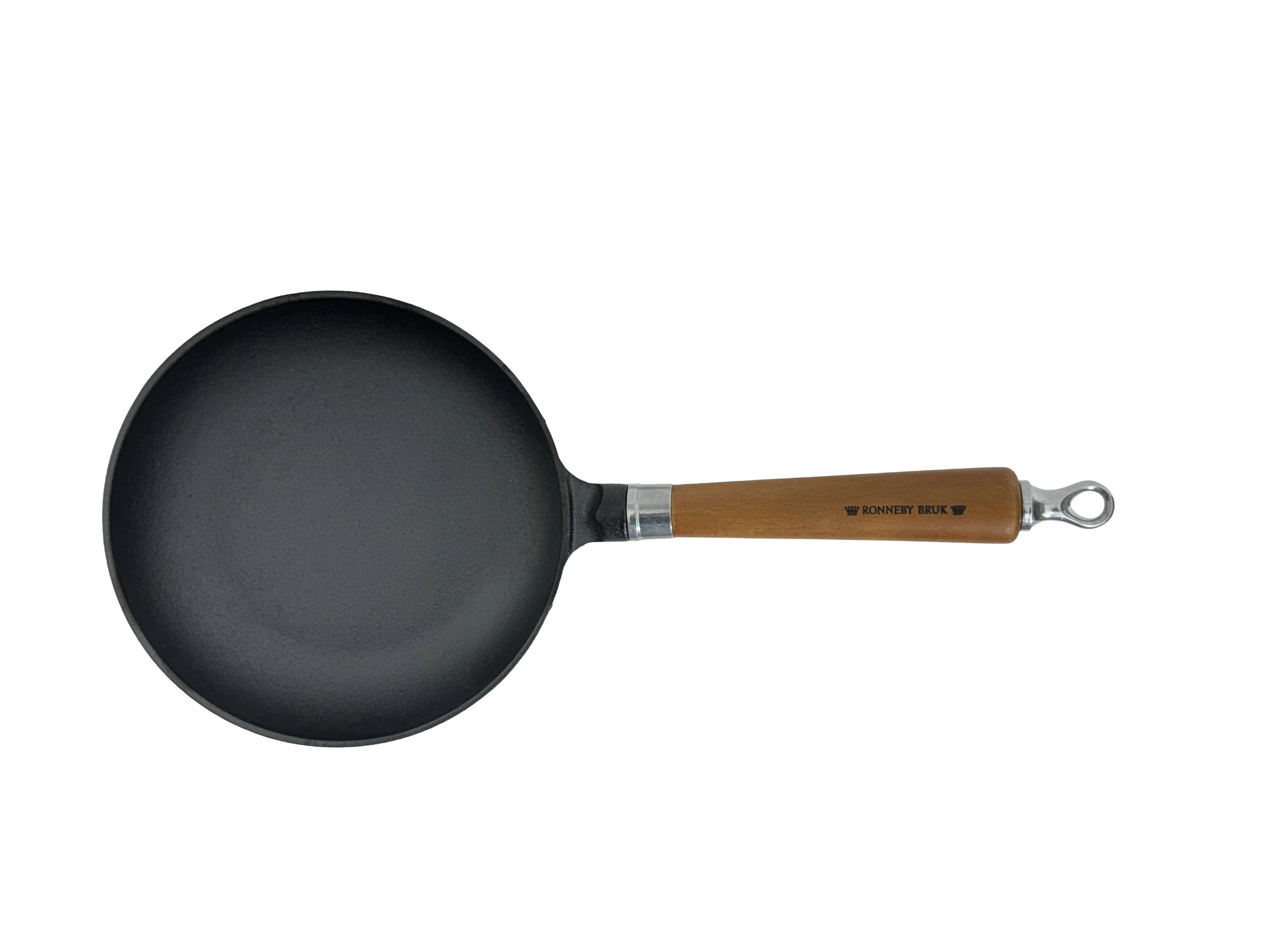 Bratpfanne RONNEBY BRUK "Maestro, hoch, Ø 20 cm, mit Holzgriff", schwarz, mit buchenholzgriff, B:20cm H:9cm L:44cm, Pfannen, Bratpfanne 2