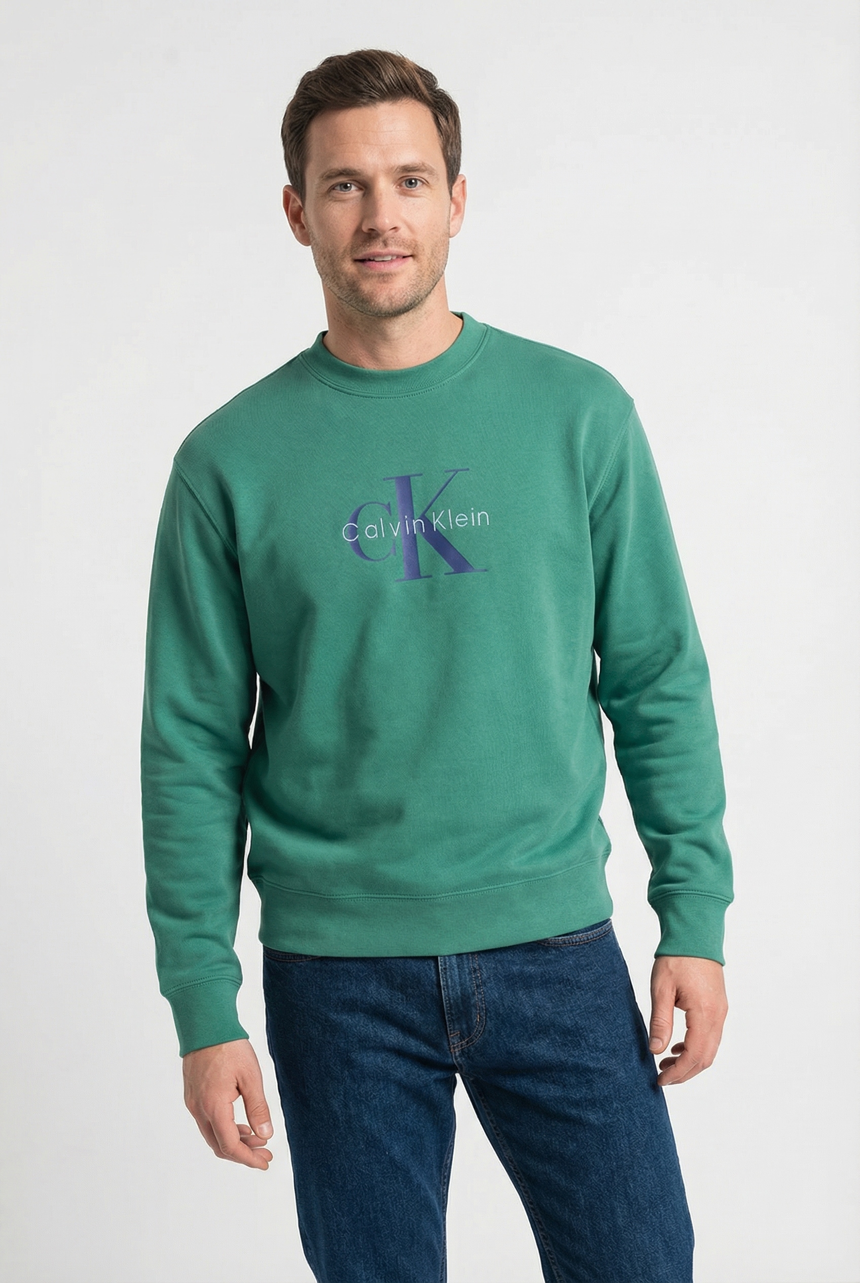 Calvin Klein Jeans Sweatshirt "LS EU 350TERRY MONOLOGO CN SWTSH", Rundhalsa günstig online kaufen